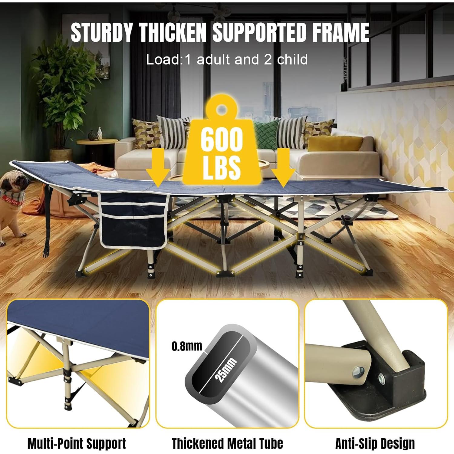 Cama de Camping Plegable Yellow Jacket con Colchón 190.5x81.3cm