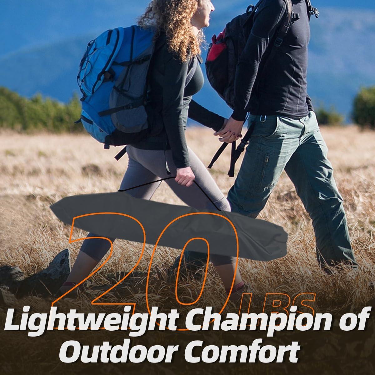 Cama de Camping Plegable Zenicham 200x80 cm Transpirable