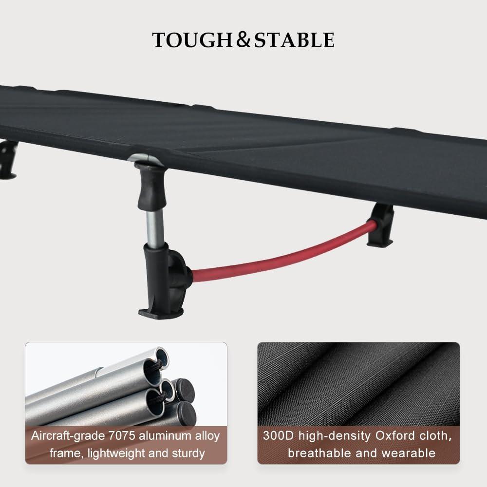 Cama de Camping Plegable SMLFIT Ultraligera 2.1 kg Resistente