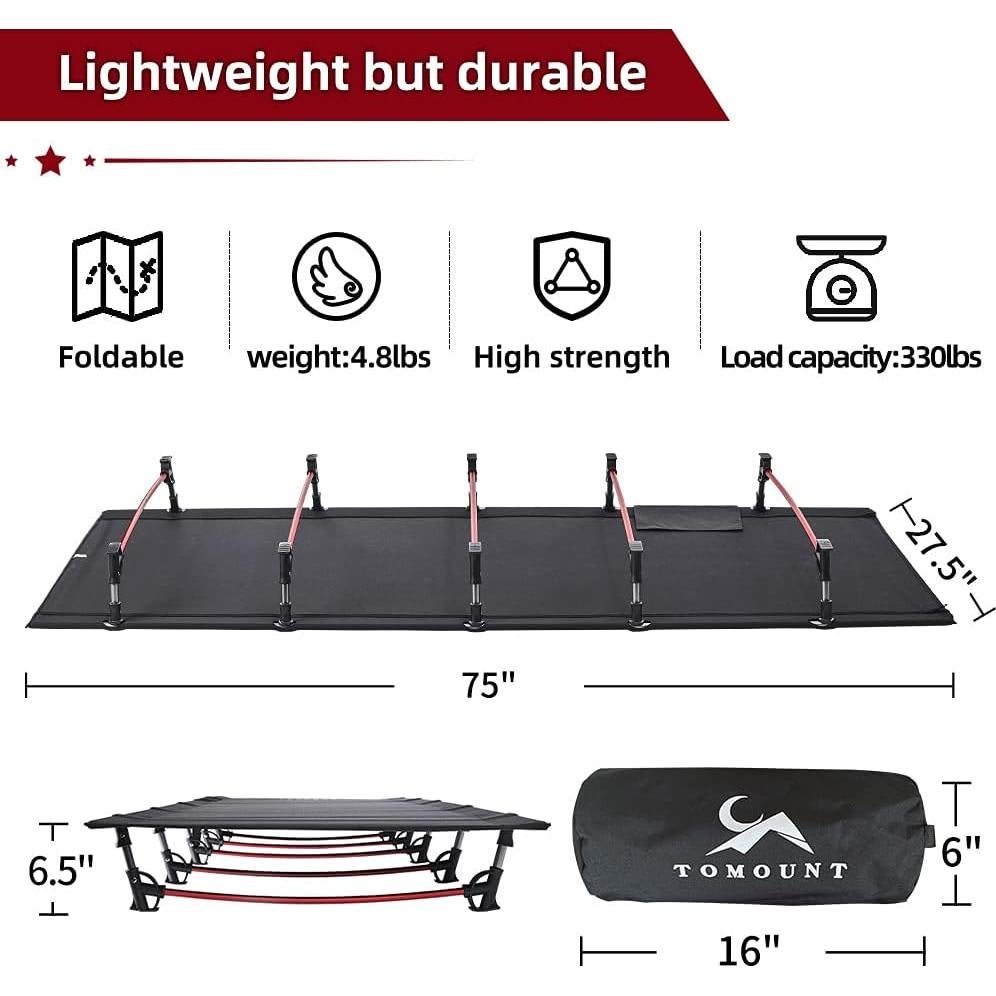 Cama de Camping Plegable SMLFIT Ultraligera 2.1 kg Resistente