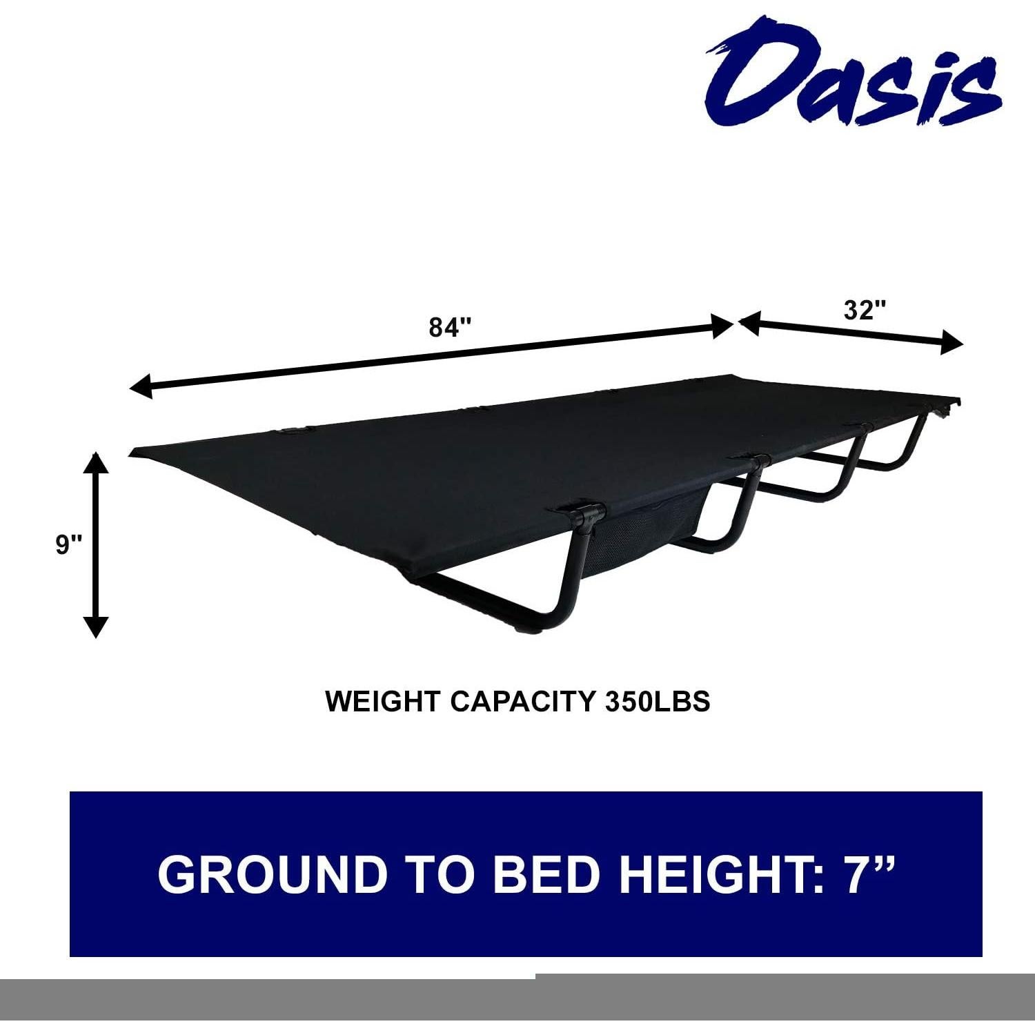 Cama Portátil Grizzly Grande TuscanyPro - Aluminio Reforzado