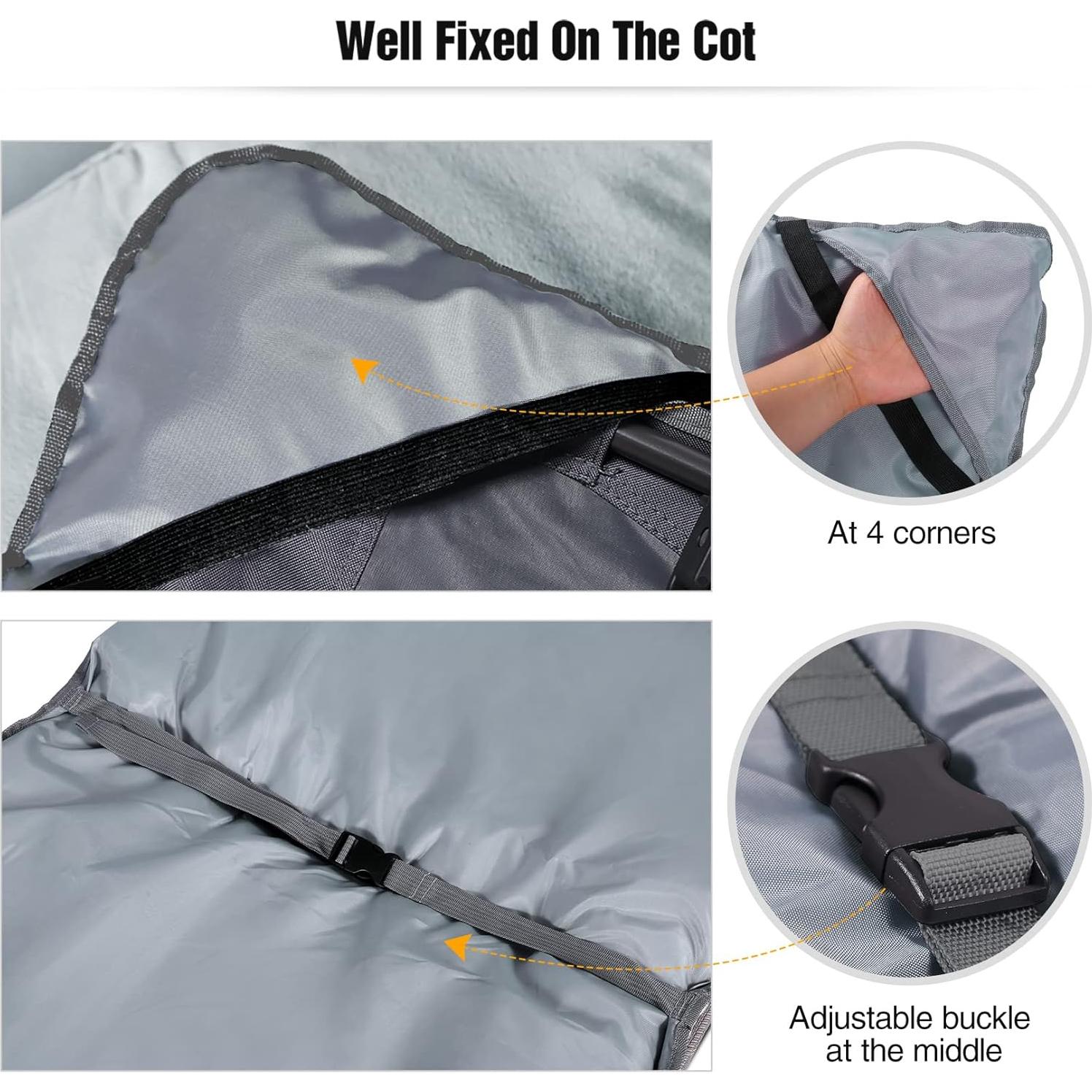 Almohadilla para Cama de Camping REDCAMP 190.5x73.7 cm Gris