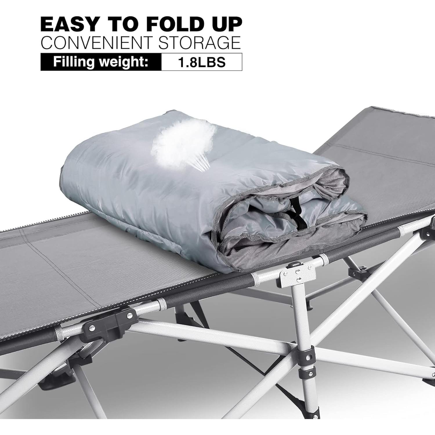Almohadilla para Cama de Camping REDCAMP 190.5x73.7 cm Gris
