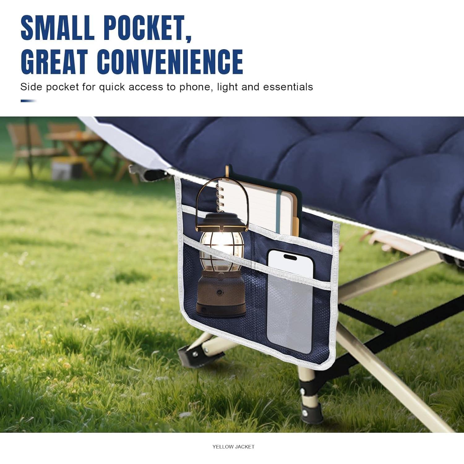 Cama de Camping Plegable YELLOW JACKET con Colchón Azul 272kg