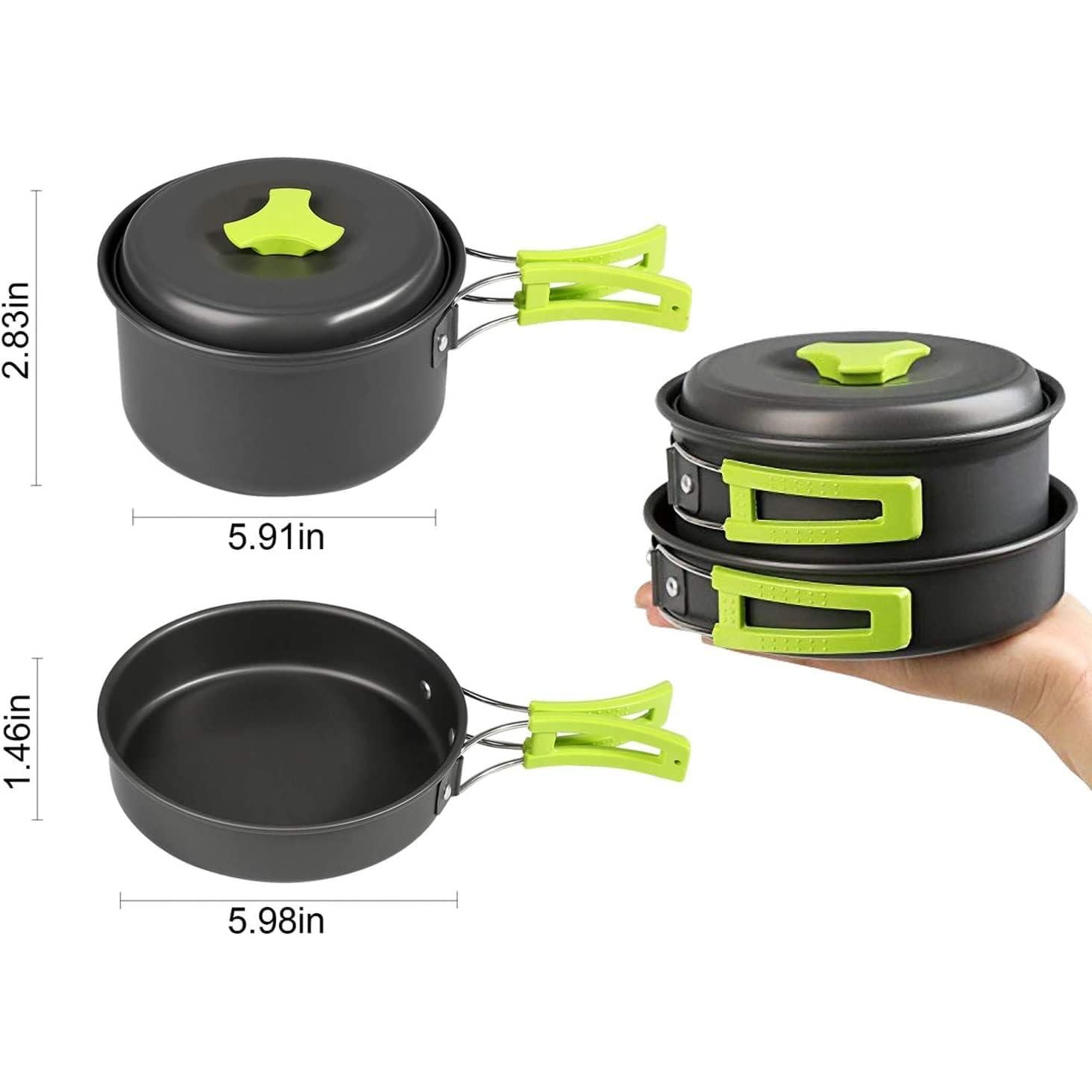 Kit de Cocina Portátil Ballery para Camping 8 Piezas