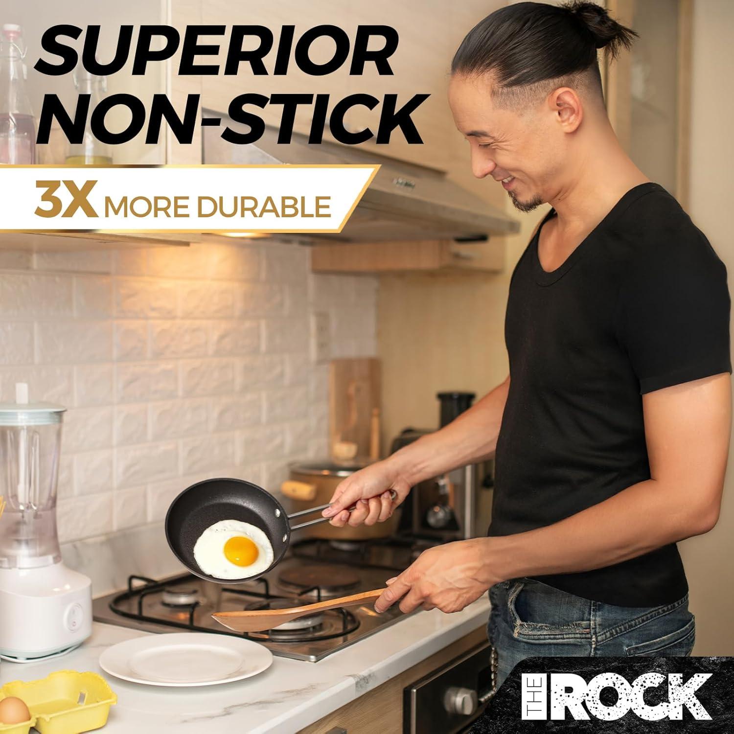 Juego de Sartenes y Ollas Antiadherentes EL ROCK 6 Piezas