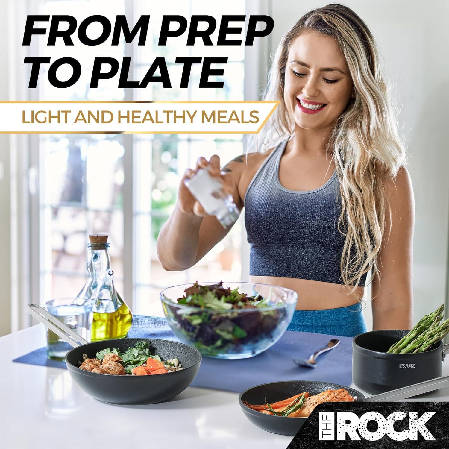 Juego de Sartenes y Ollas Antiadherentes EL ROCK 6 Piezas