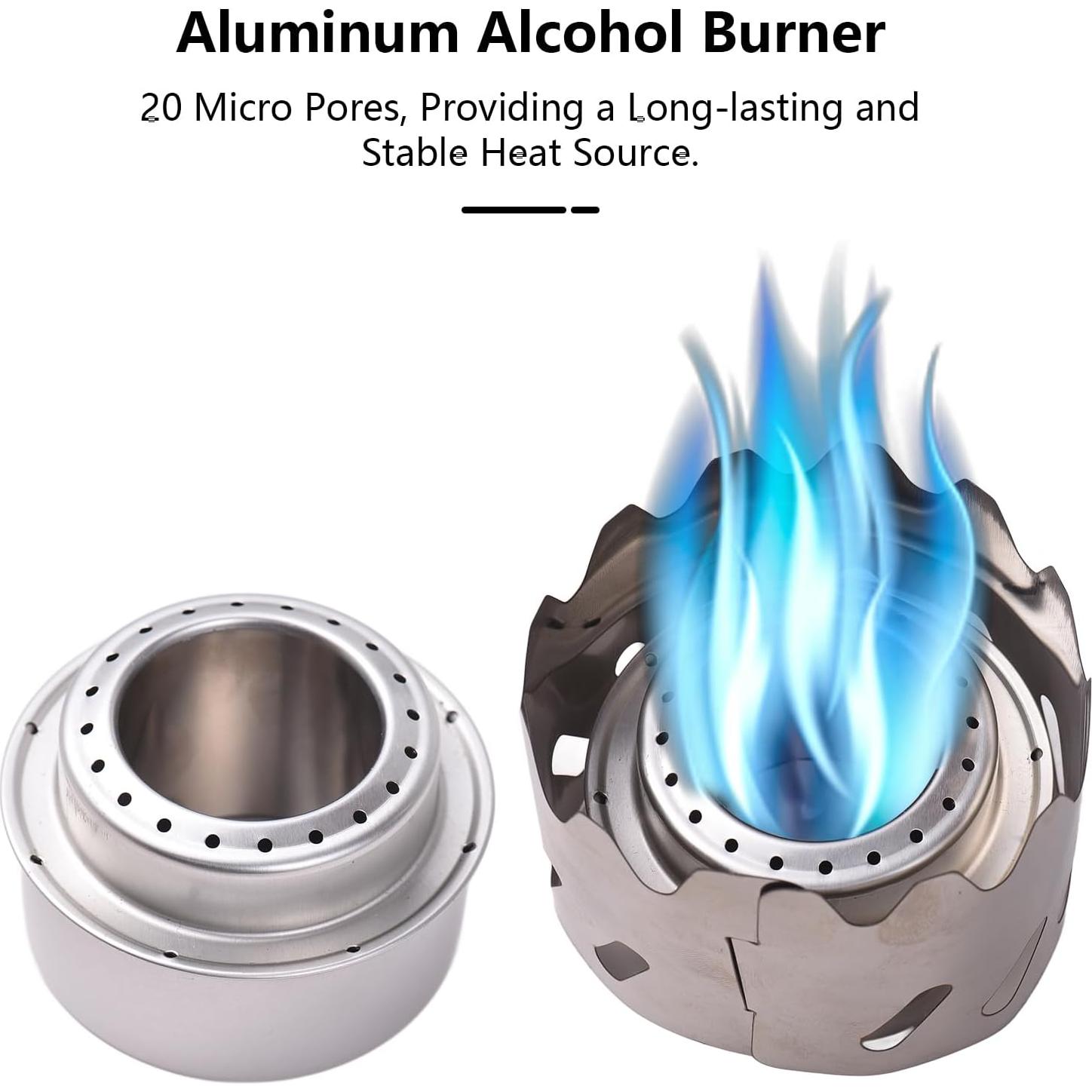 Juego de Utensilios de Cocina Camping Aomiun Titanio 500ml