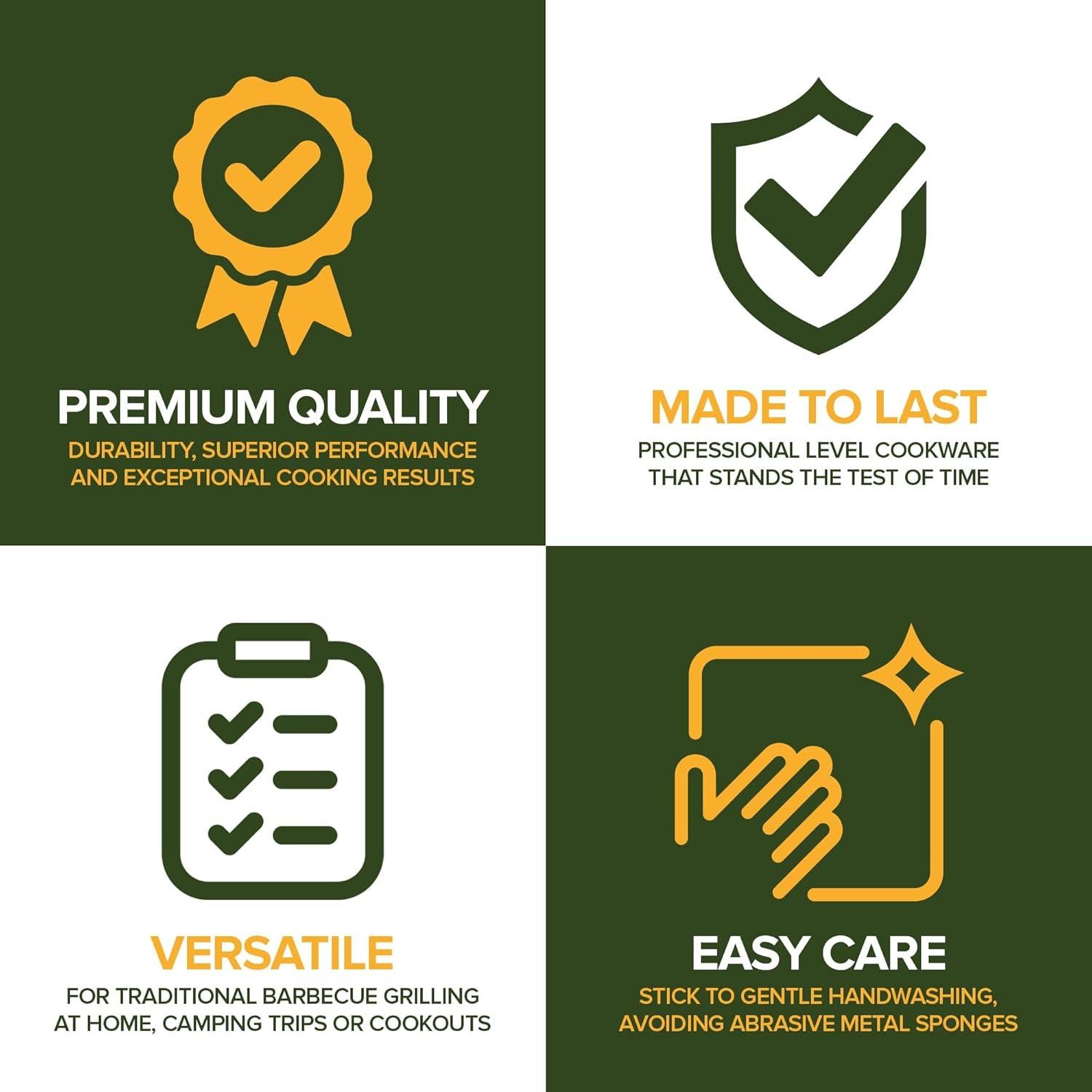 Plancha Reversible de Hierro Fundido Innovaciones Modernas 44.7x25.4cm