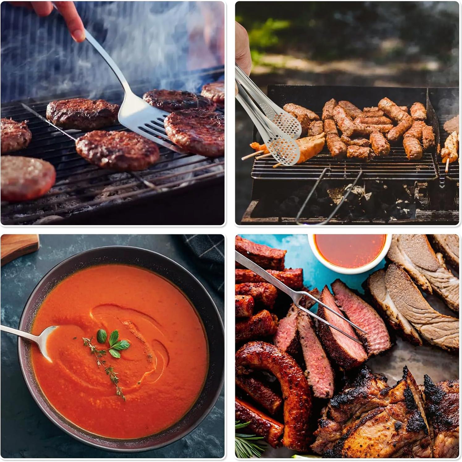 Juego de Utensilios de Camping NIPURA 38 Piezas Acero Inoxidable