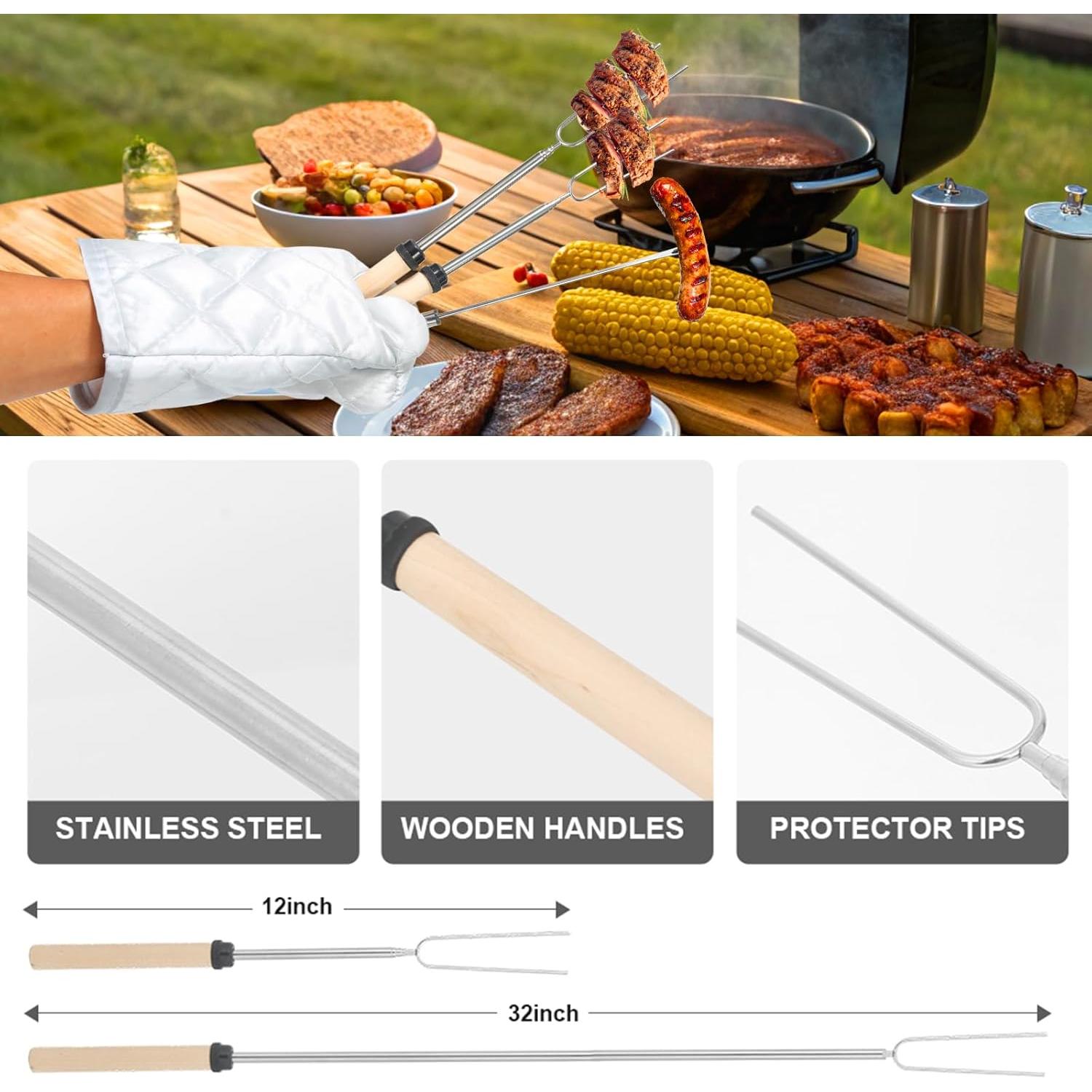 Juego de Utensilios de Camping NIPURA 38 Piezas Acero Inoxidable