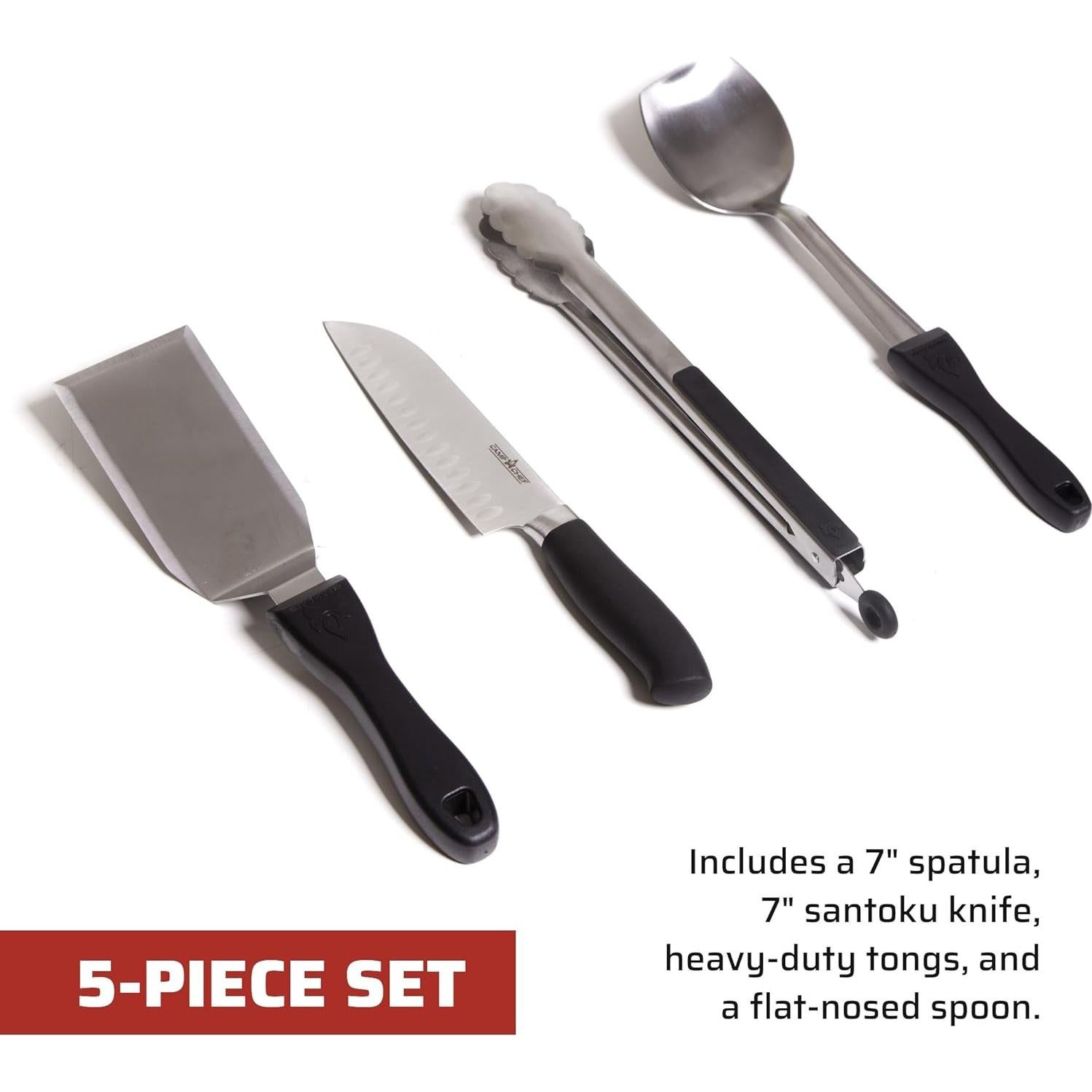 Juego de Chef Todo Propósito Camp Chef 5 Piezas Utensilios