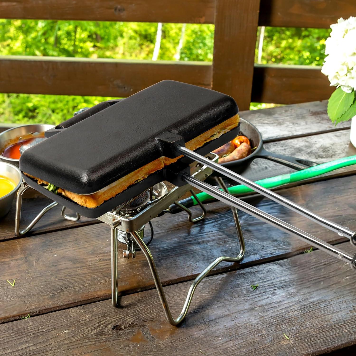 Hierro de Pastel Doble Alytree de Hierro Fundido 11x21cm