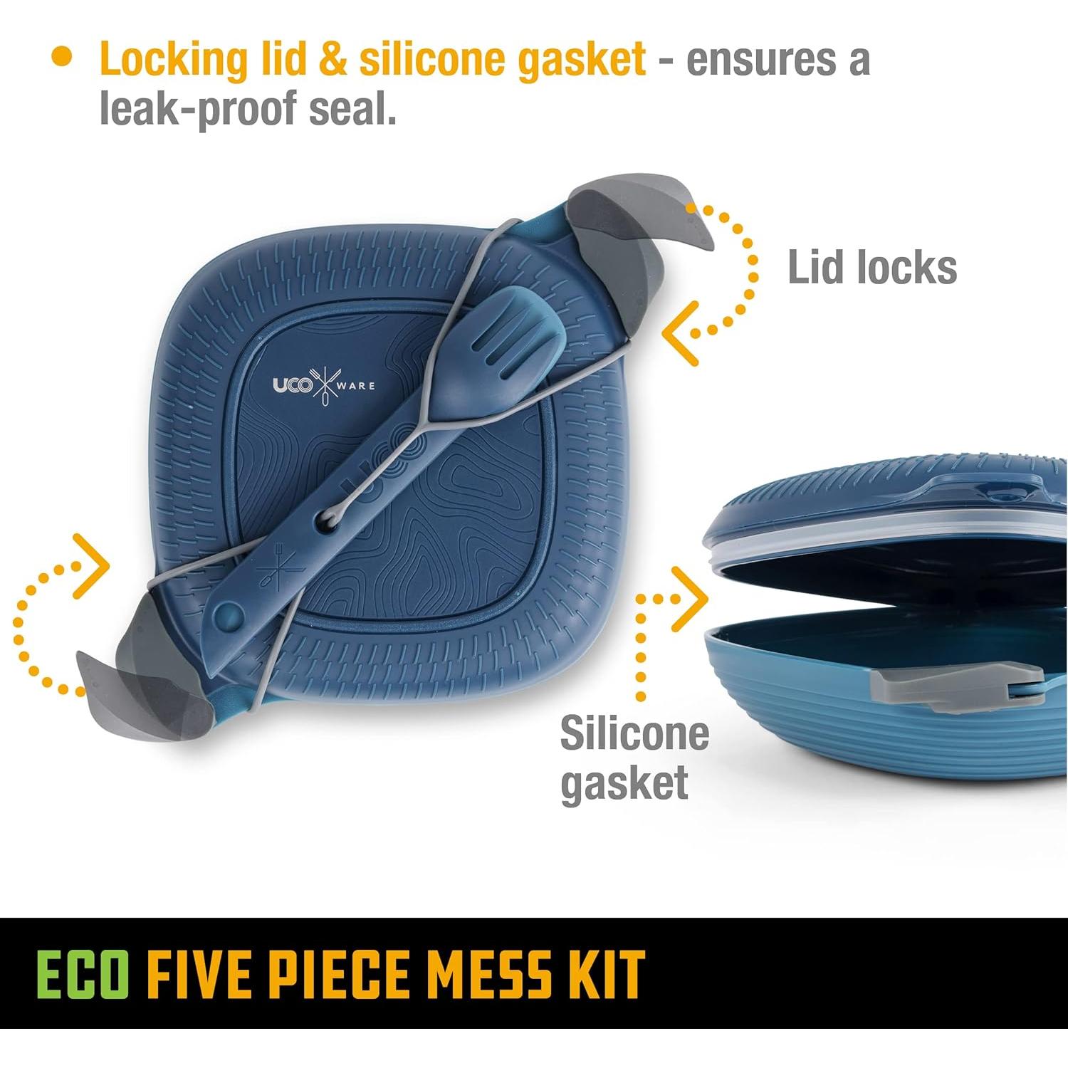 Kit de Comida de Camping UCO 5 Piezas Eco Azul