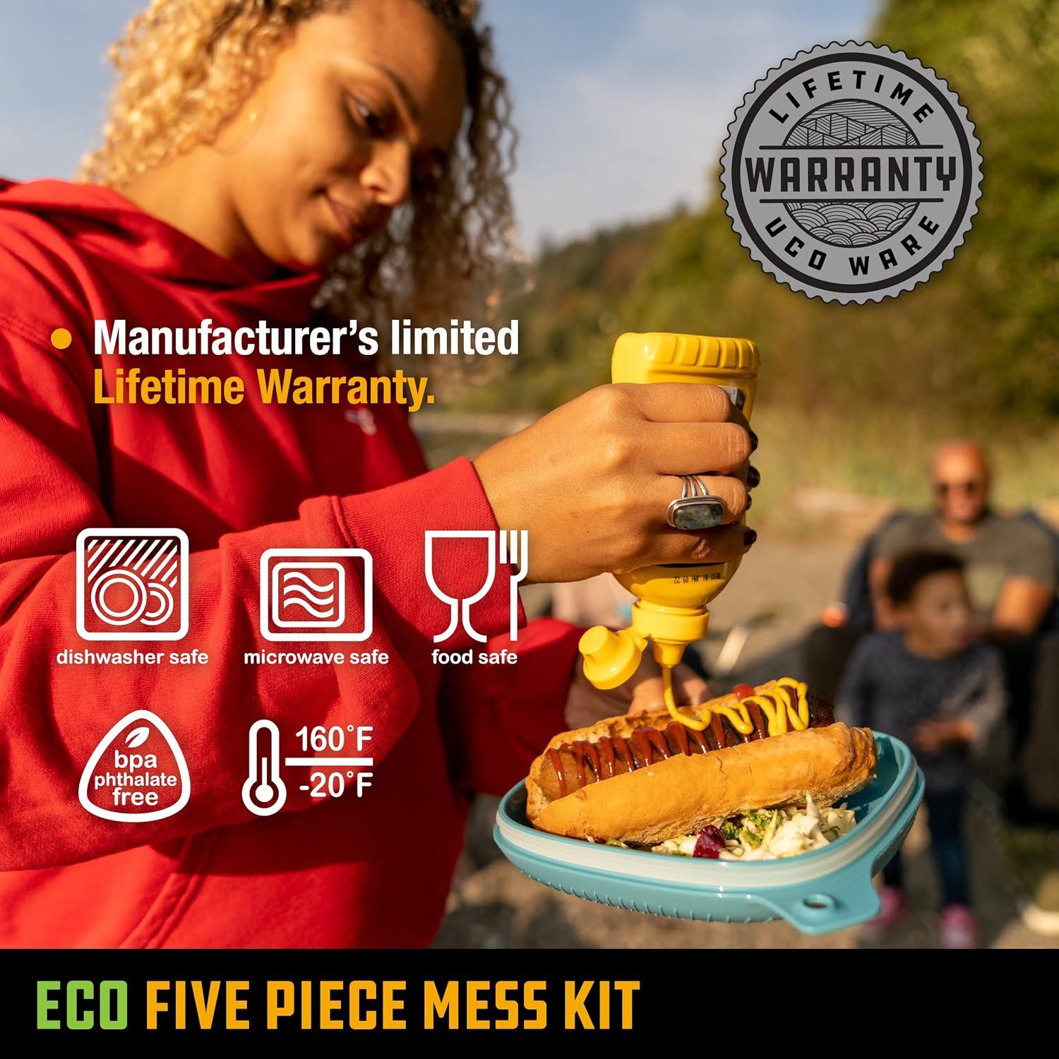 Kit de Comida de Camping UCO 5 Piezas Eco Azul