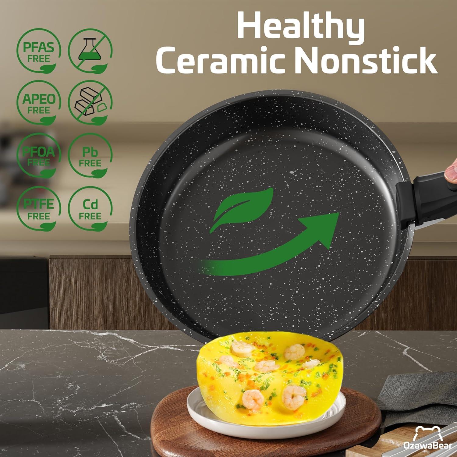 Juego de 26 Piezas de Utensilios de Cocina OzawaBear Negro