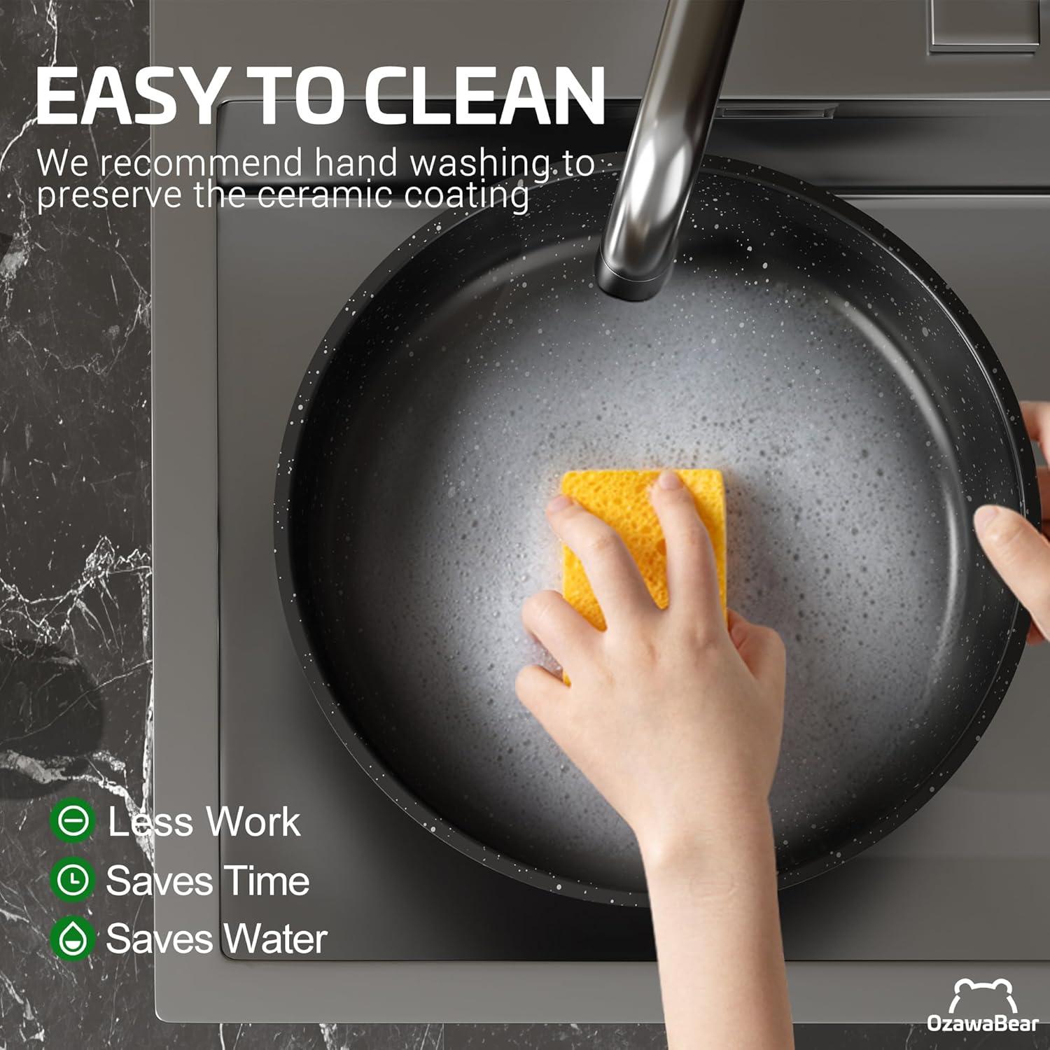 Juego de 26 Piezas de Utensilios de Cocina OzawaBear Negro