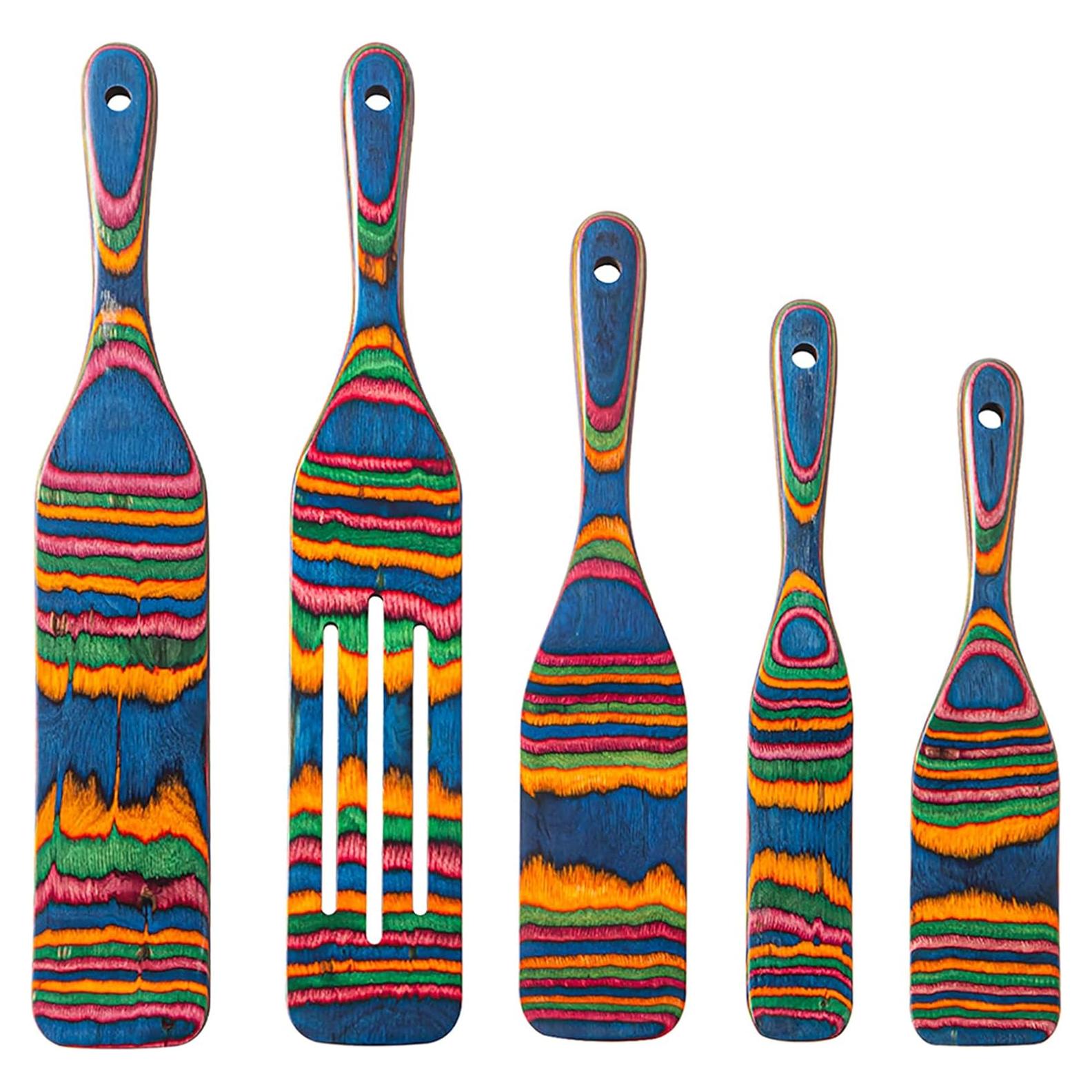 Juego de Utensilios de Cocina Gudamaye 5 Piezas Pakkawood