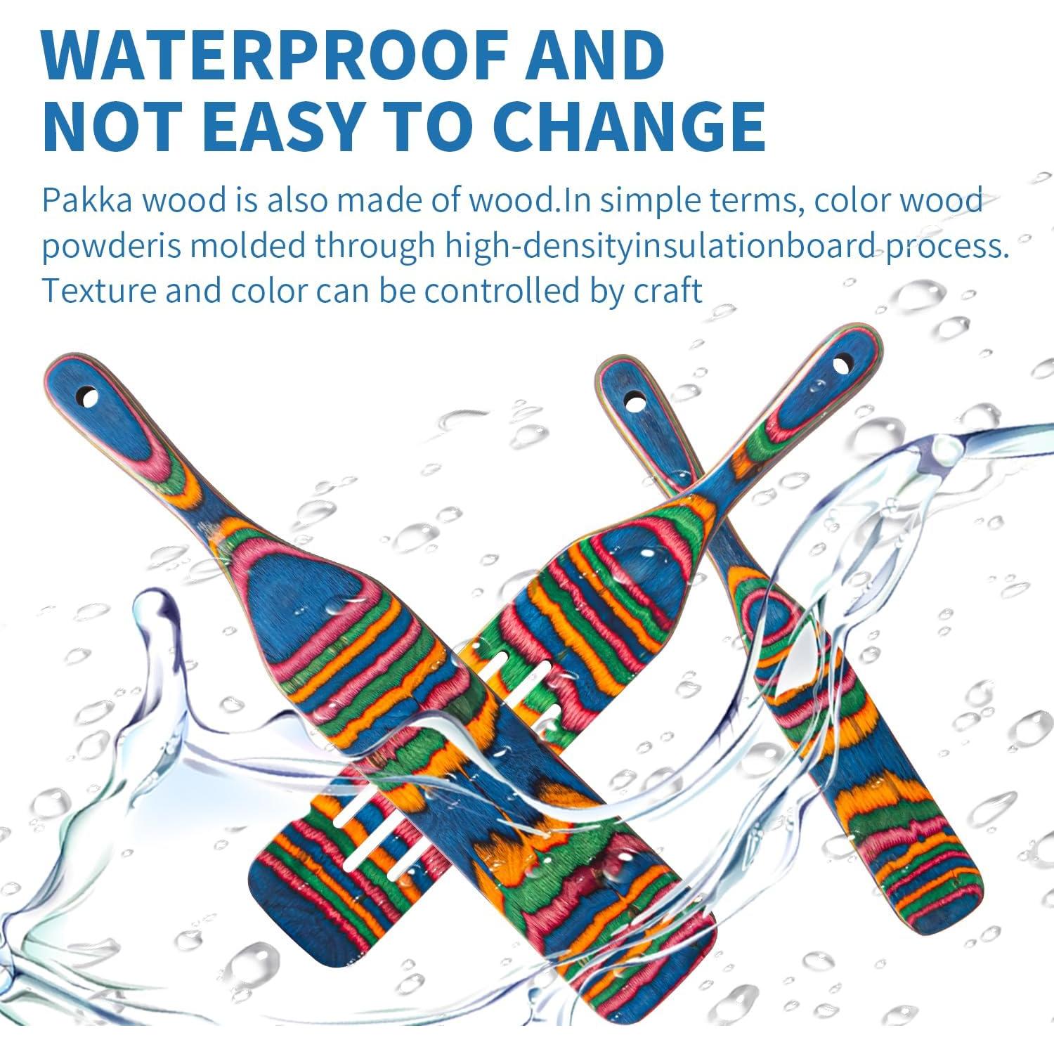 Juego de Utensilios de Cocina Gudamaye 5 Piezas Pakkawood