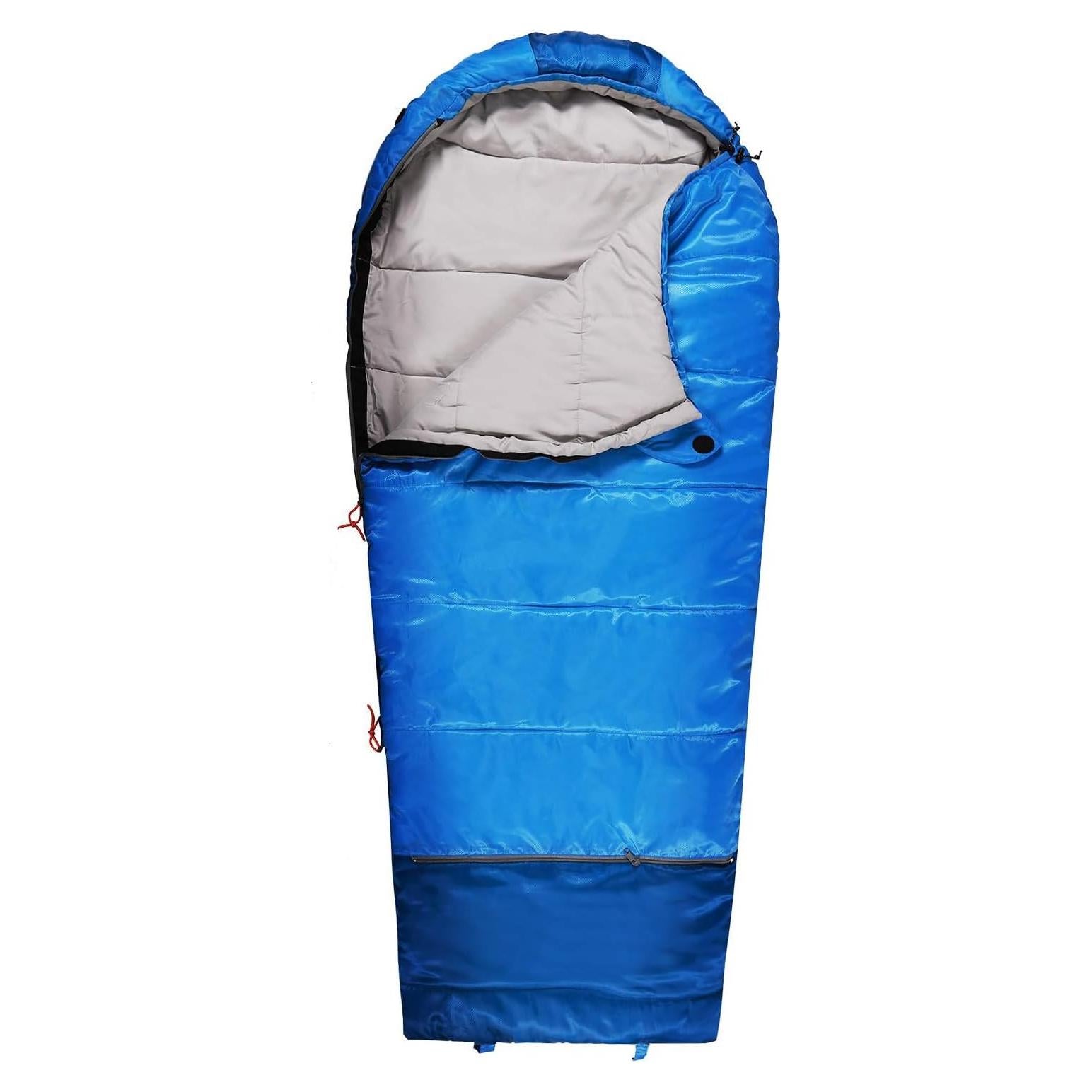 Saco de dormir tipo momia REDCAMP para niños 170x65cm azul