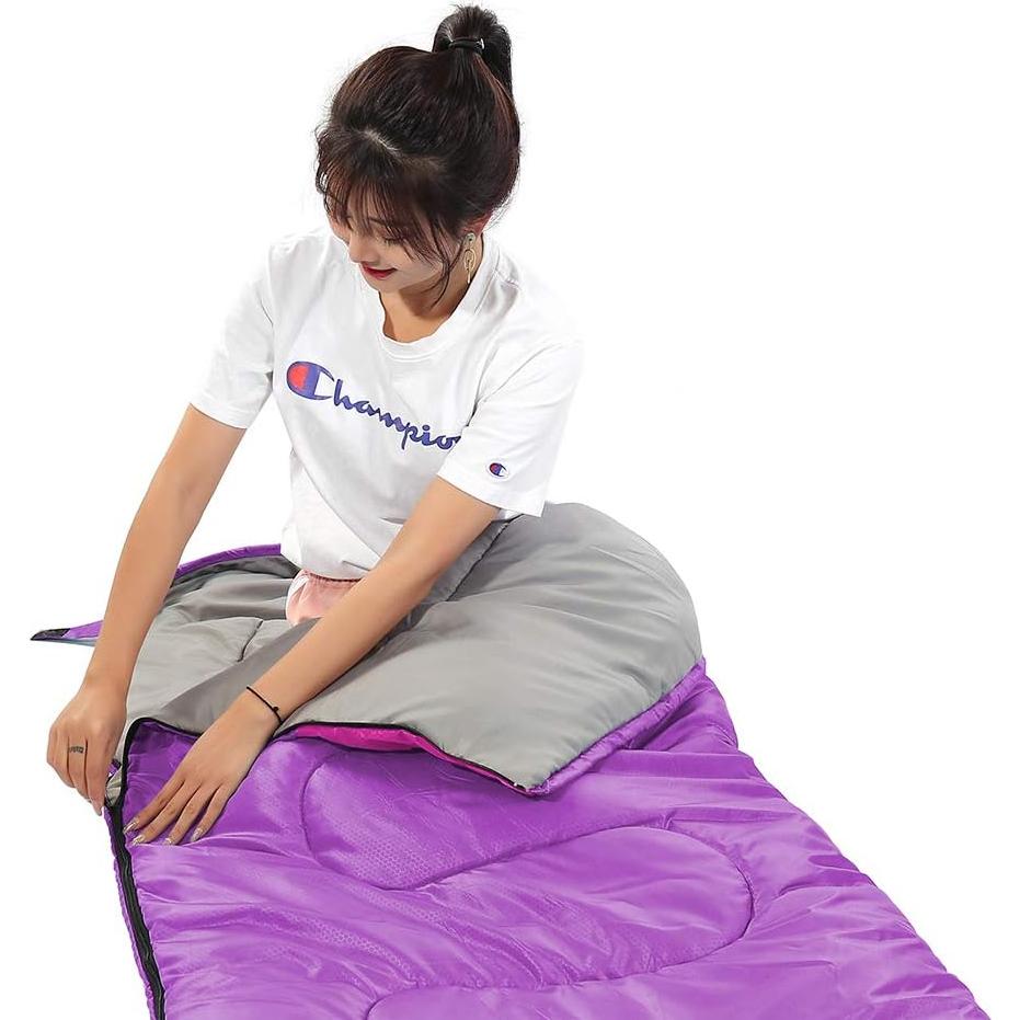 Saco de Dormir SWTMMERRY 3 Temporadas 0-25°C Ligero Impermeable