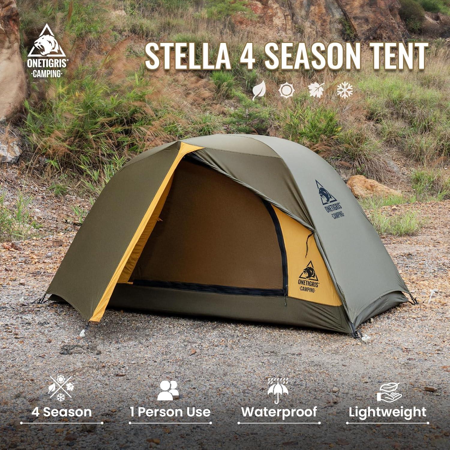 Carpa de Camping OneTigris STELLA 4 Estaciones 2 Personas Impermeable