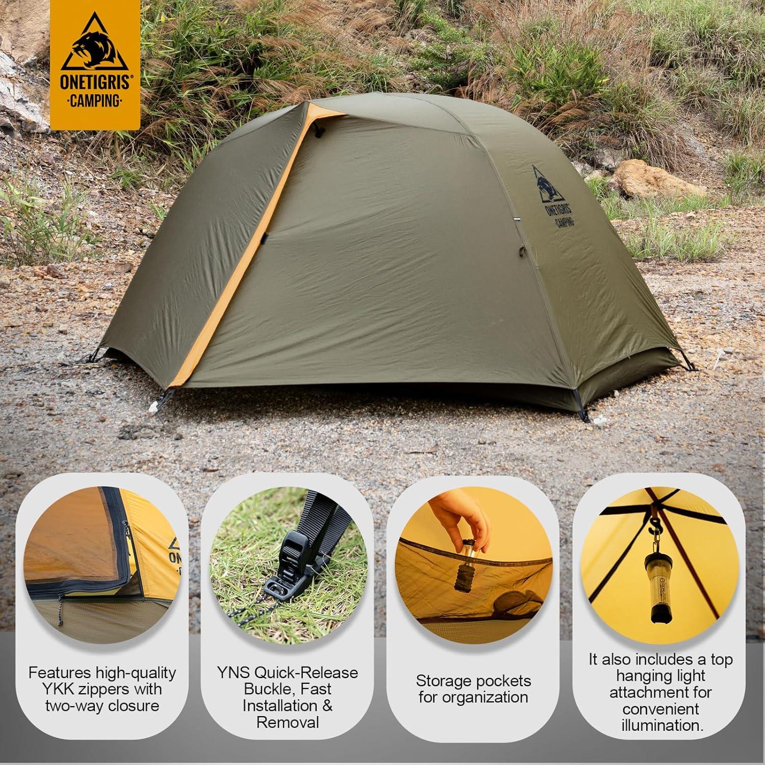 Carpa de Camping OneTigris STELLA 4 Estaciones 2 Personas Impermeable