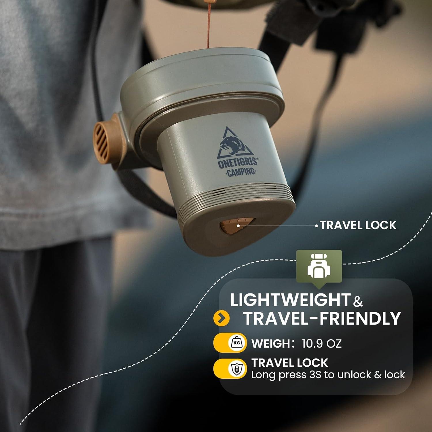 Bomba de Aire Eléctrica Portátil OneTigris ECOPULSE 450L/min