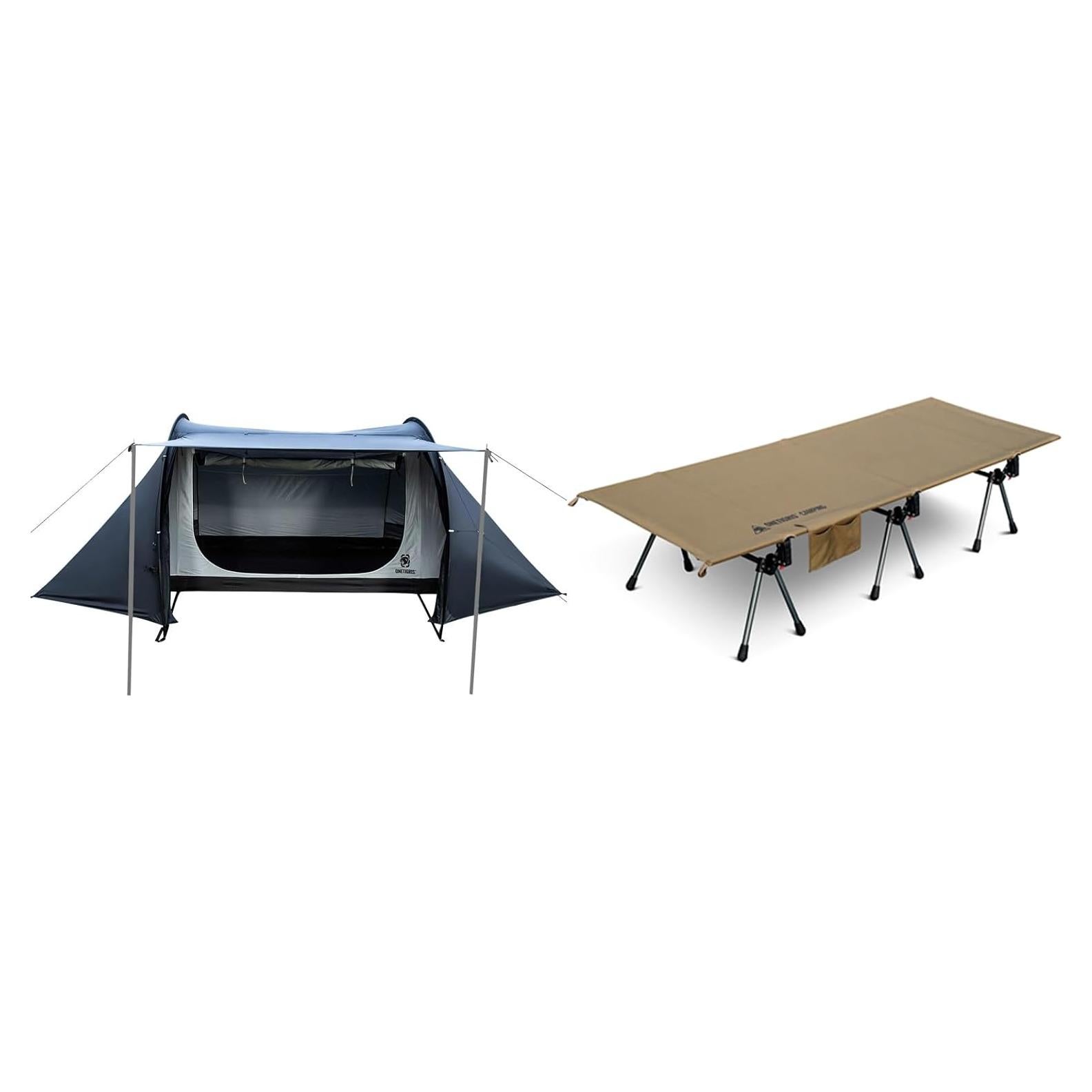 Tienda de Camping OneTigris 4 Estaciones + Cama Plegable