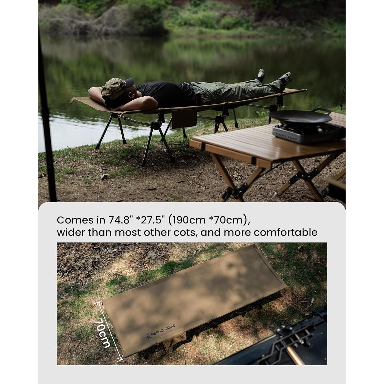 Tienda de Camping OneTigris 4 Estaciones + Cama Plegable