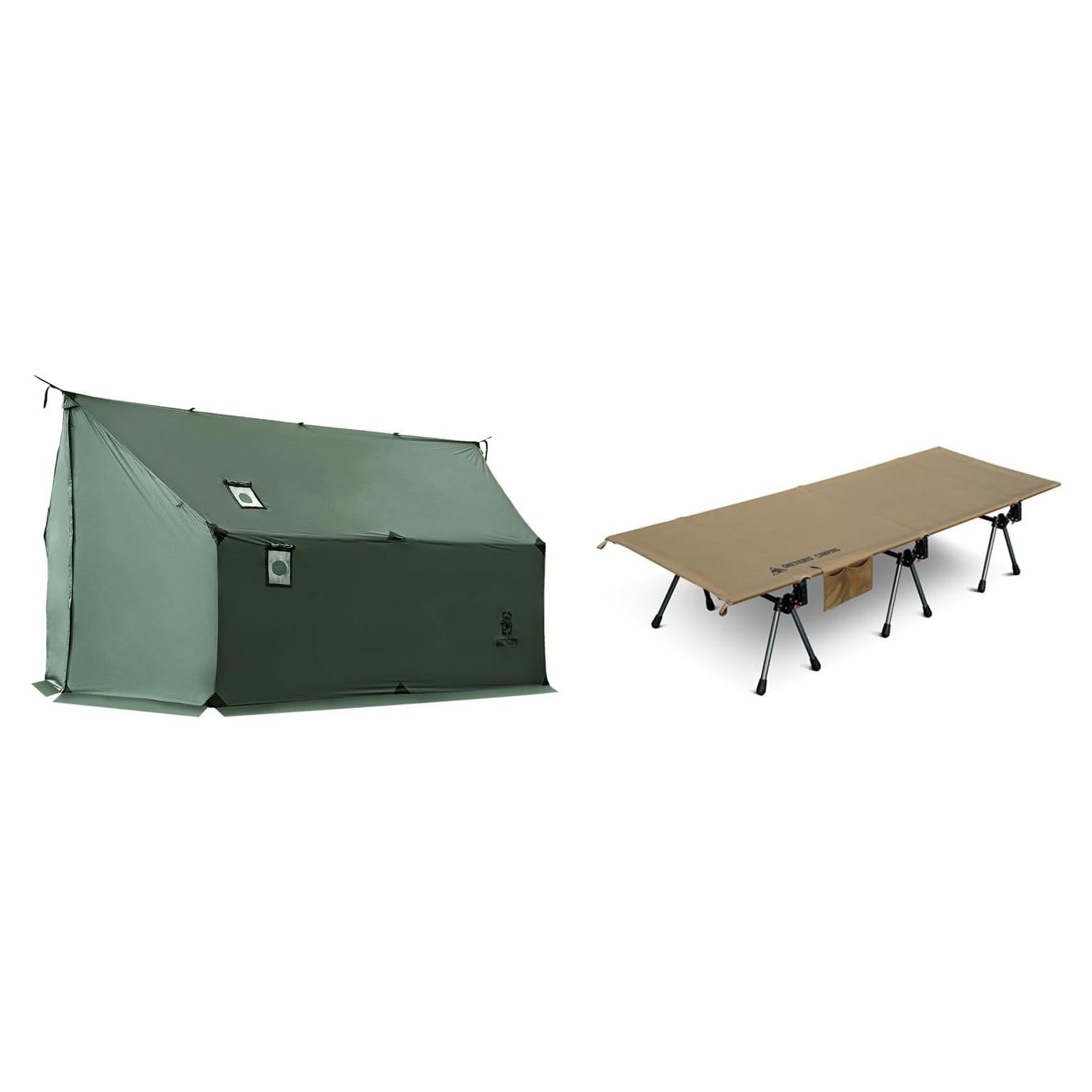 Hamaca Tienda Caliente OneTigris + Cama de Camping Plegable