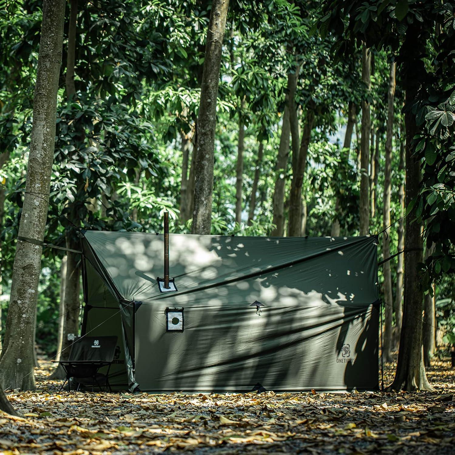 Hamaca Tienda Caliente OneTigris + Cama de Camping Plegable