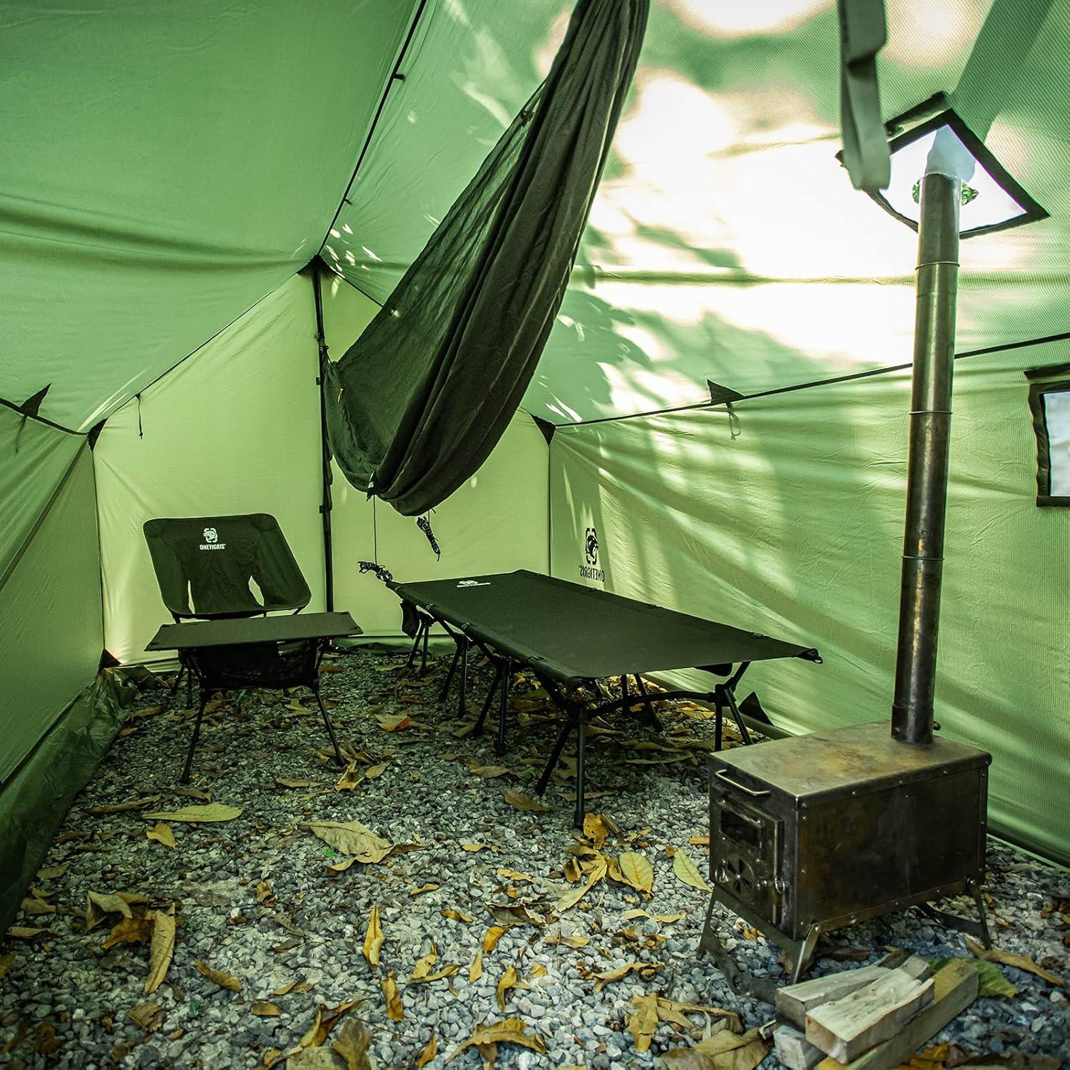 Hamaca Tienda Caliente OneTigris + Cama de Camping Plegable