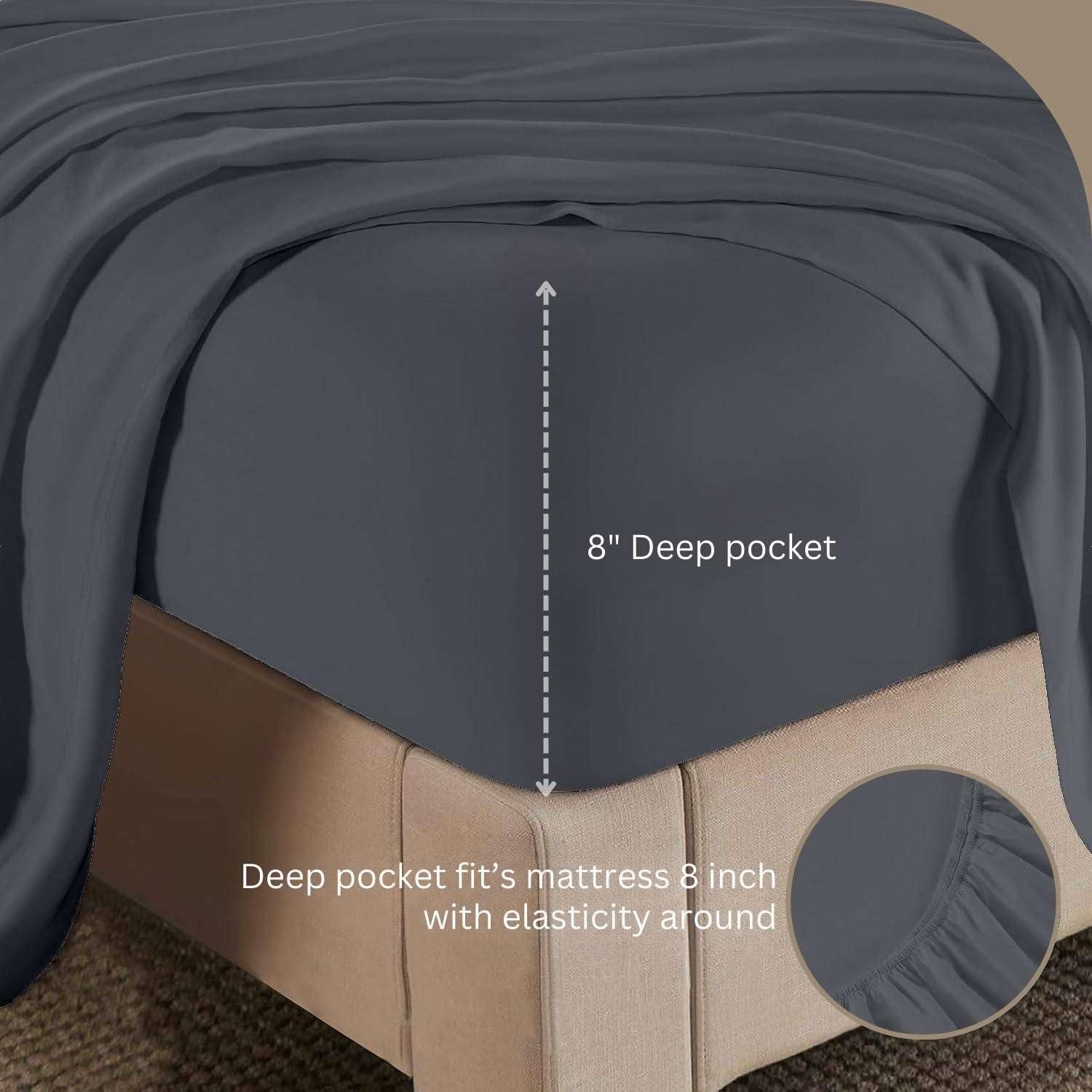 Juego de Sábanas de Cuna 4 Piezas Incredible Bedding Microfibra