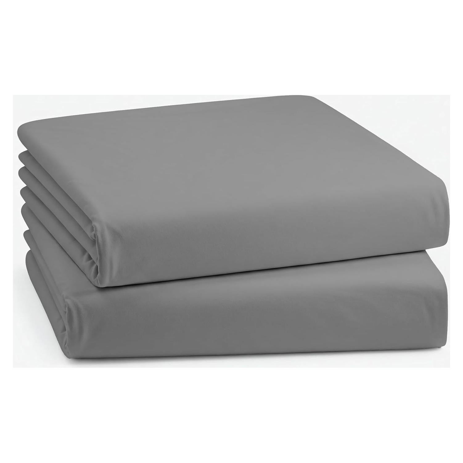 Paquete de 2 Sábanas Ajustables Microfibra Mississippi 78.74x190.5cm Gris