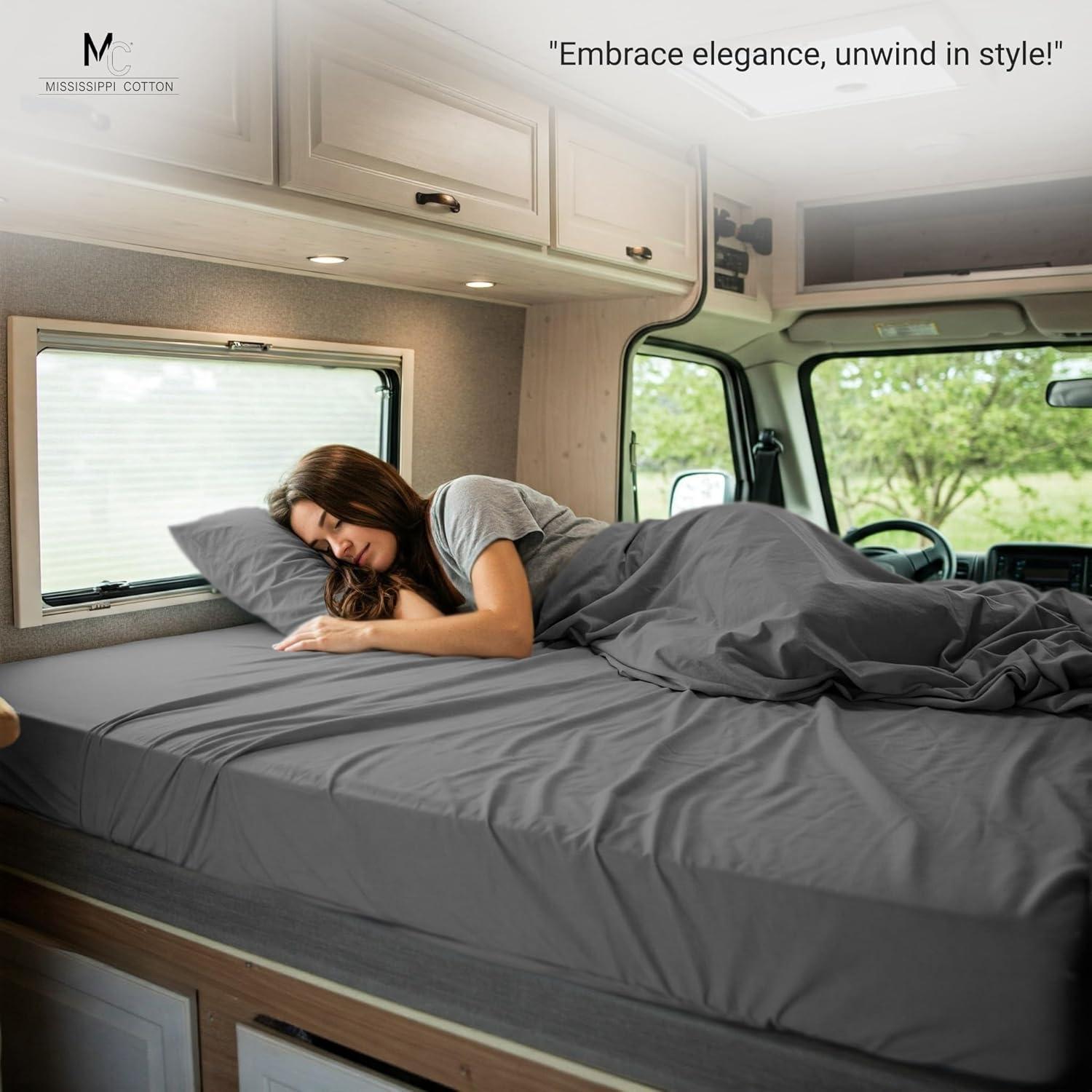 Paquete de 2 Sábanas Ajustables Microfibra Mississippi 78.74x190.5cm Gris