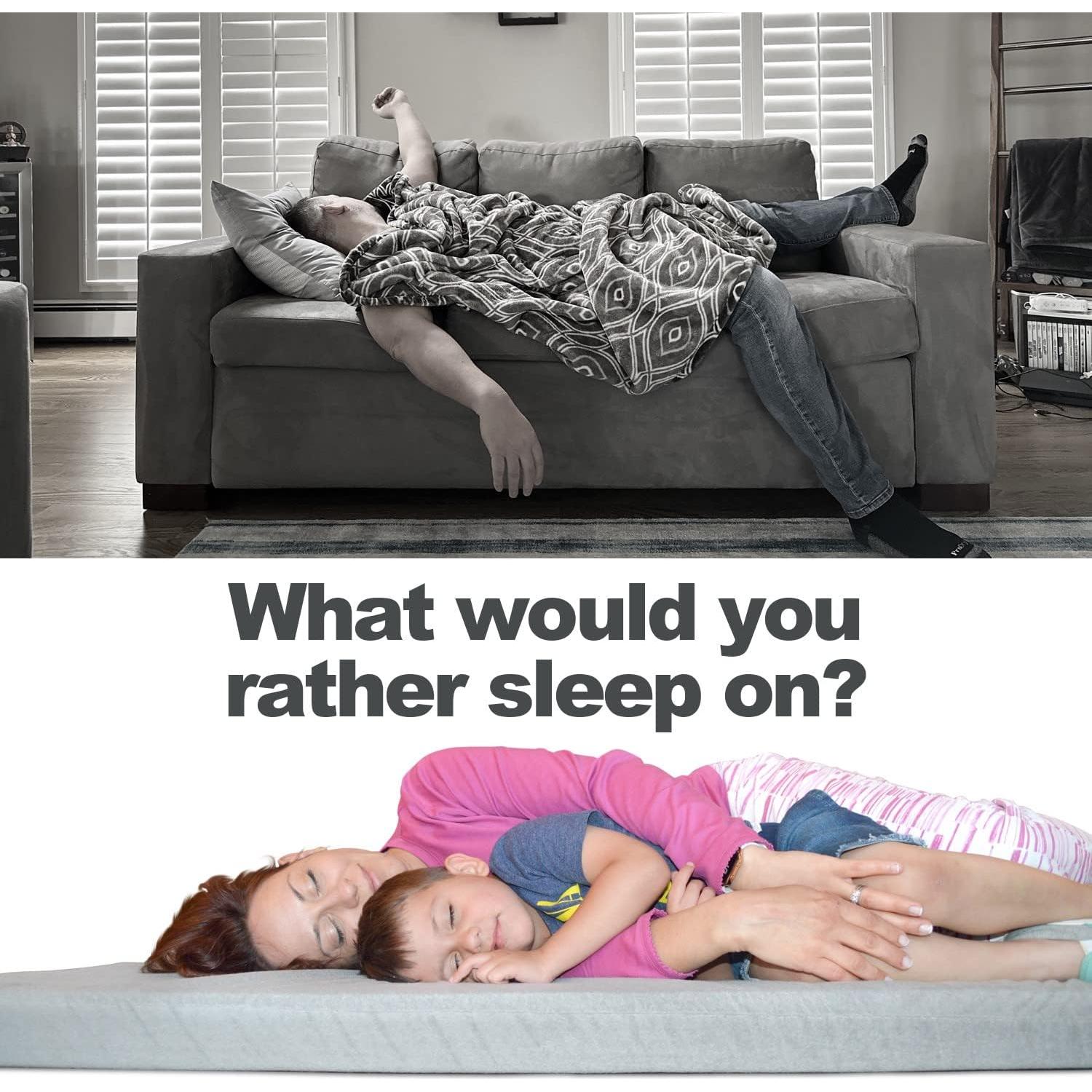 Colchón de Piso Portátil BETTER HABITAT 3" Espuma de Memoria