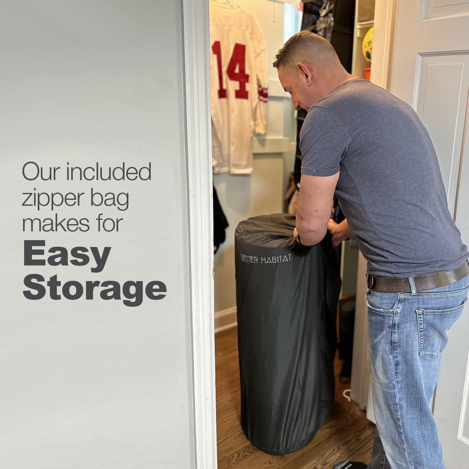 Colchón de Piso Portátil BETTER HABITAT 3" Espuma de Memoria