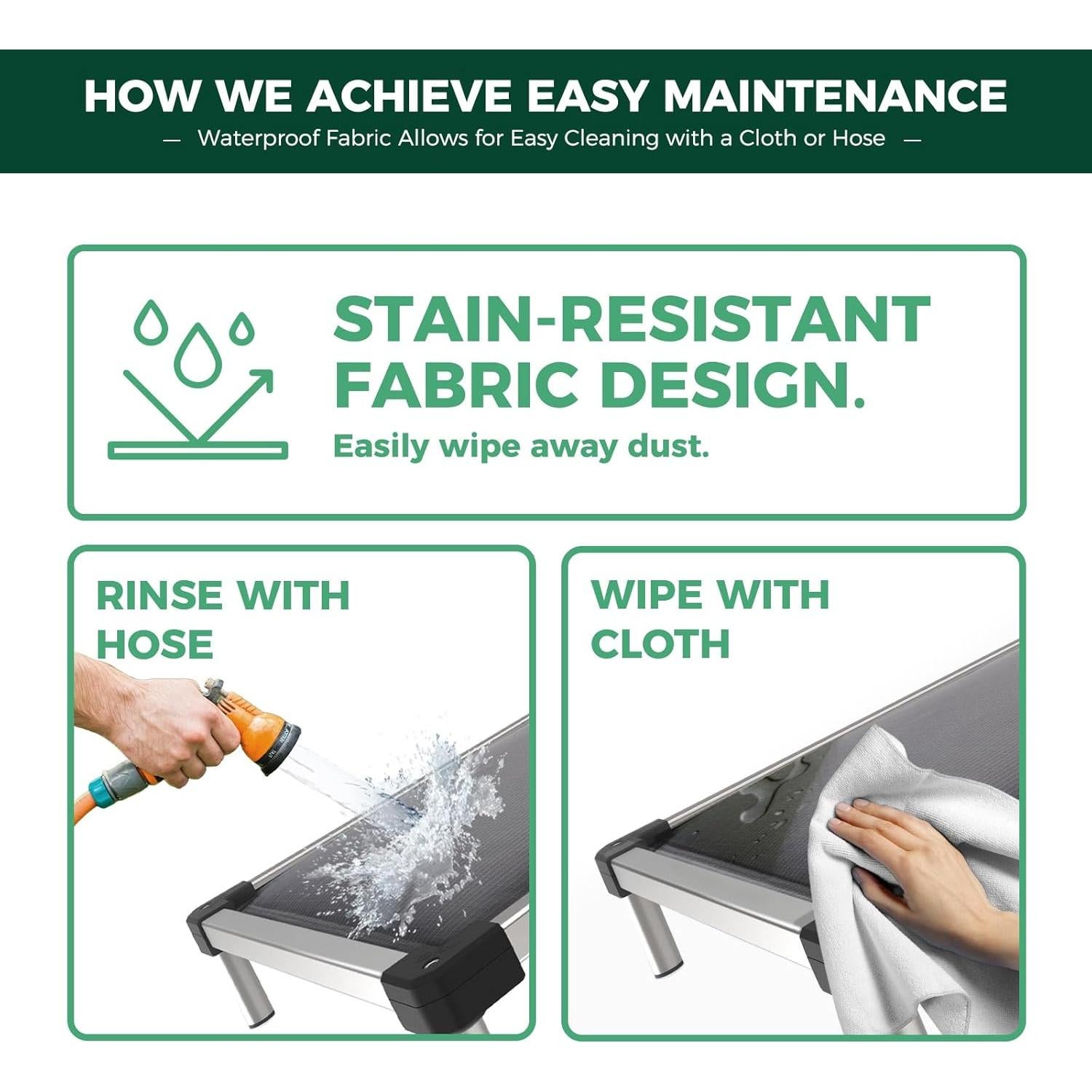 Cama Elevada para Perros FXW TitanNest Gris 106.68x68.58cm