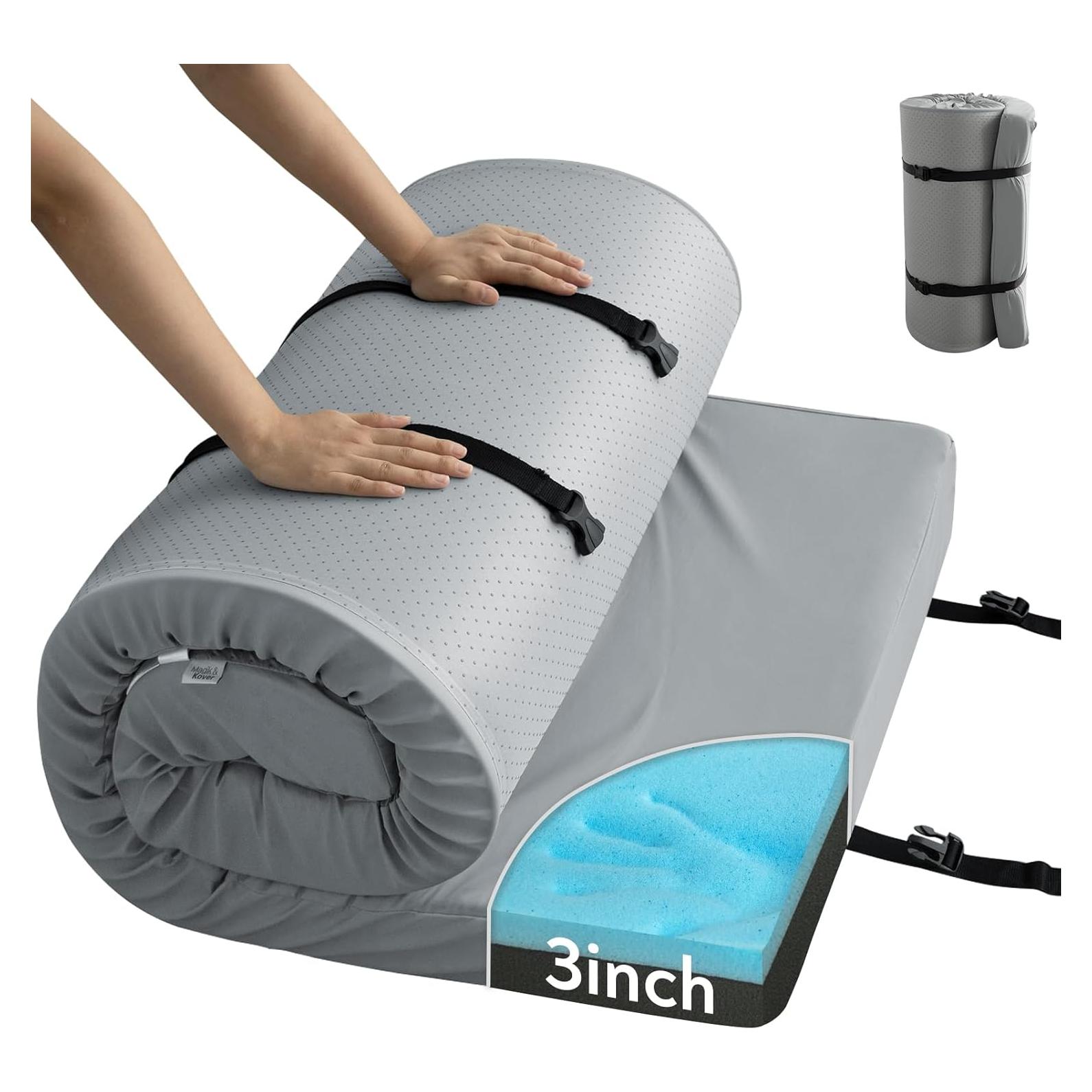 Colchón de Camping Magik & Kover 183x61x7.6 cm Impermeable