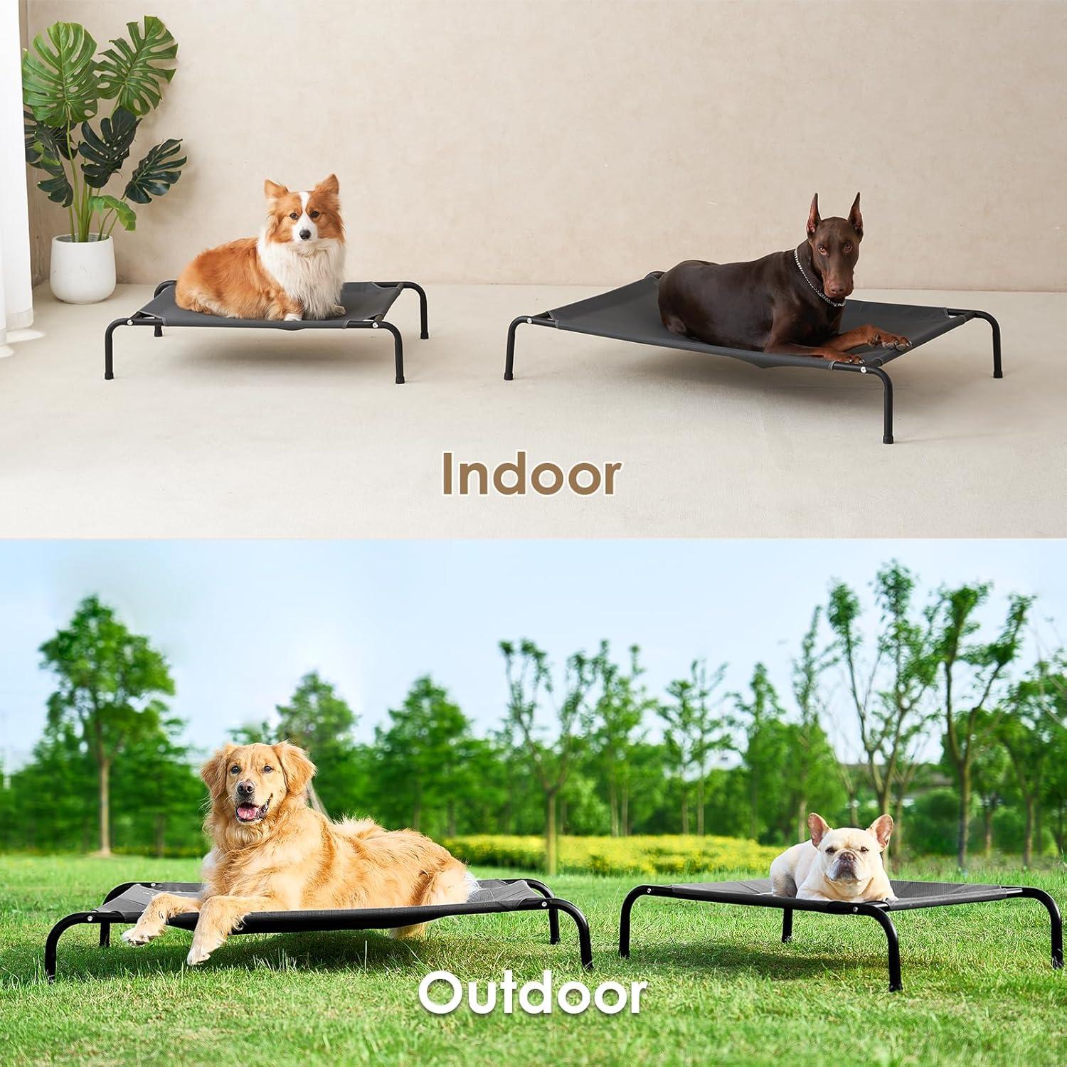 Cama Elevada para Perros Grandes EHEYCIGA 109x66 cm Impermeable