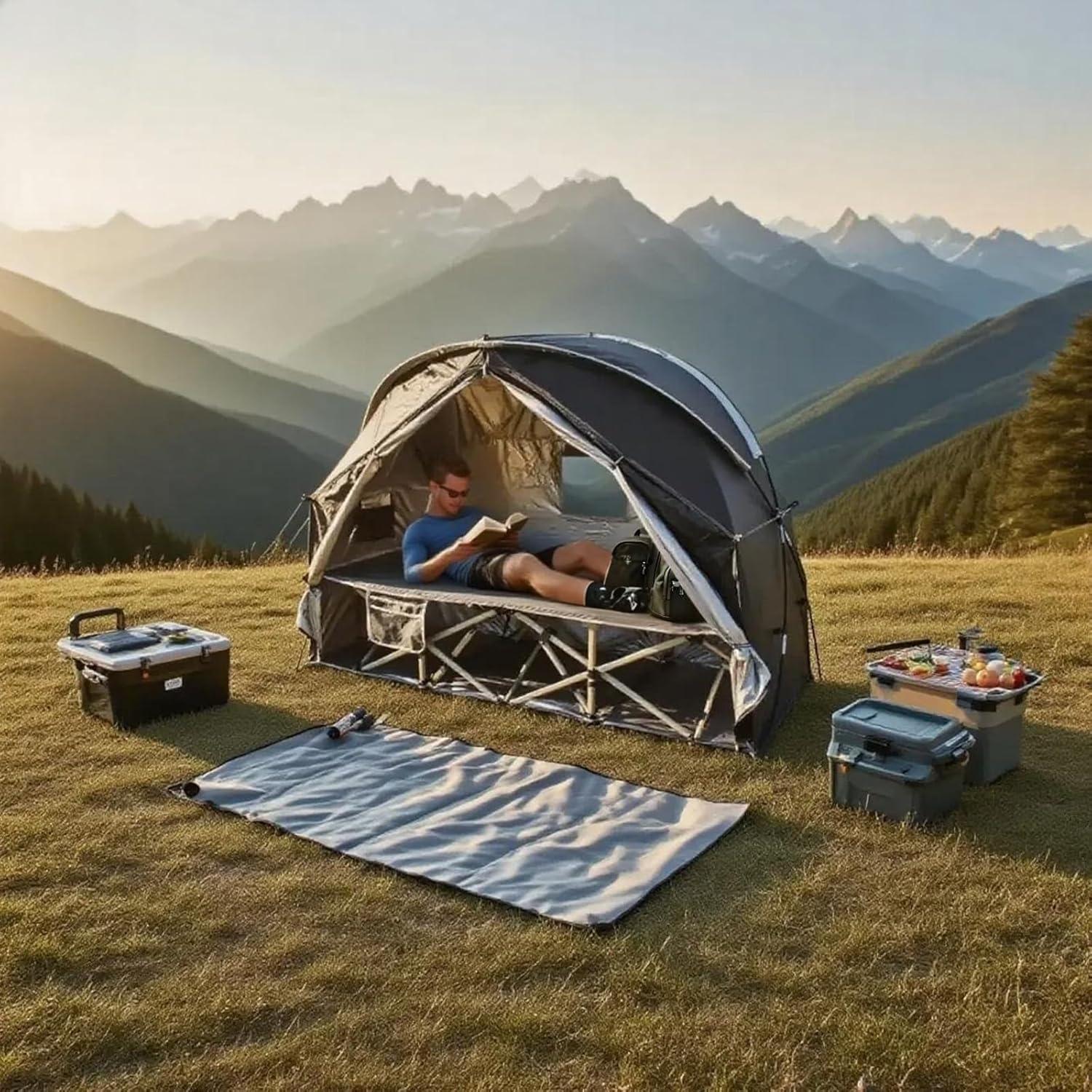 Tienda de Cama Pumbba OZ-CBT-B1 para 1 Persona - Impermeable y Transpirable