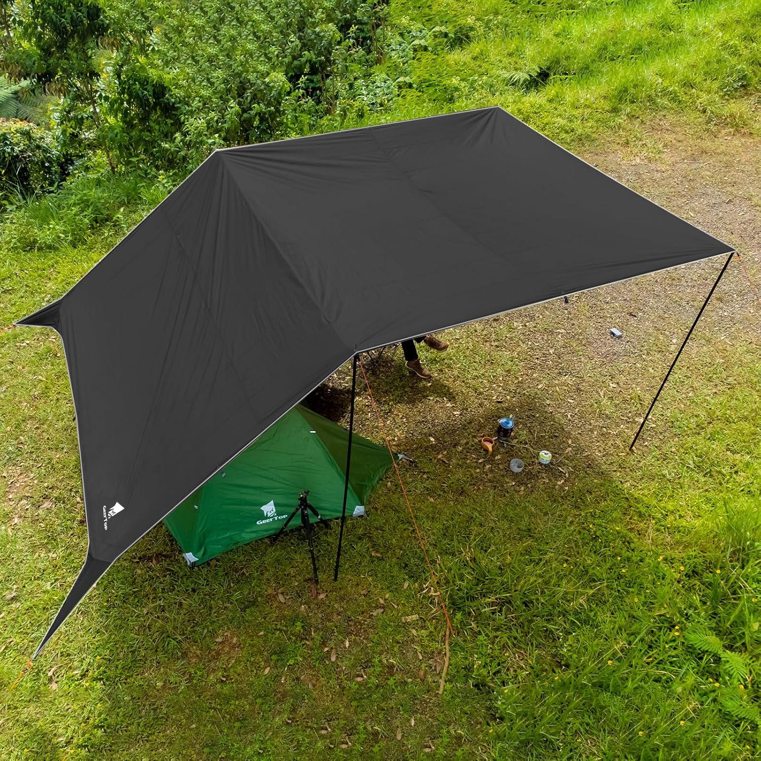 Toldo Impermeable GEERTOP 5.2x3.0m para Acampar