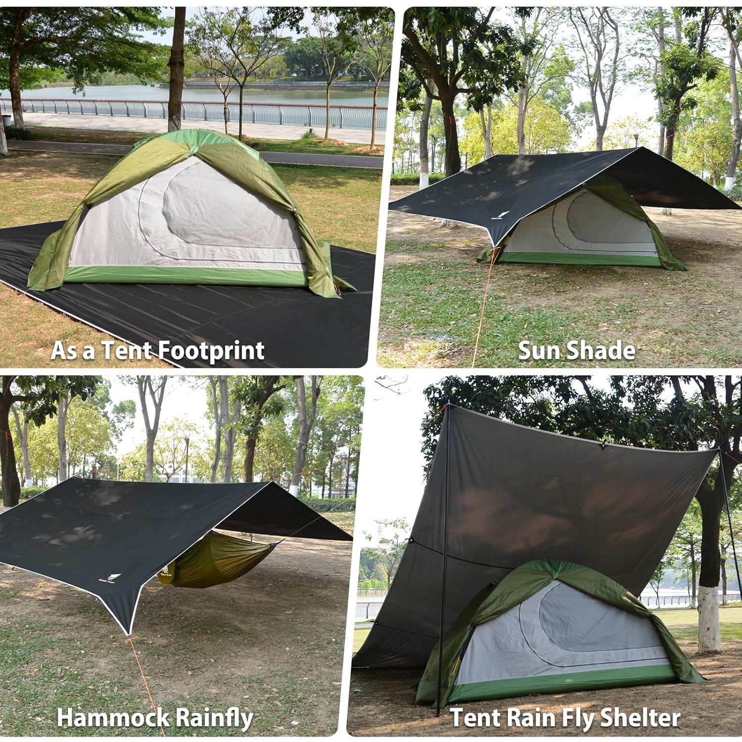 Toldo Impermeable GEERTOP 5.2x3.0m para Acampar