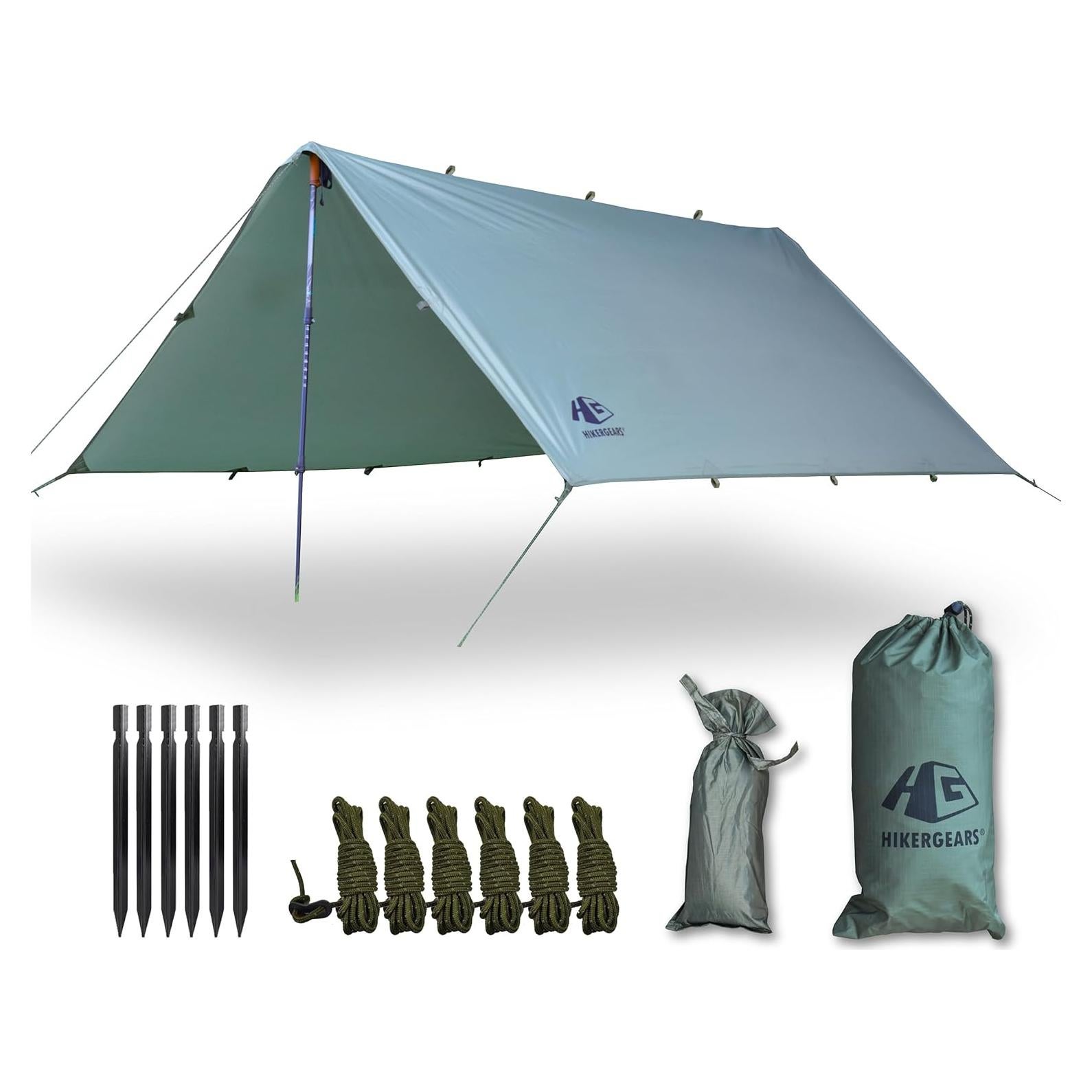 Toldo de Camping HIKERGEARS 3.05x3.05m Impermeable Ligero