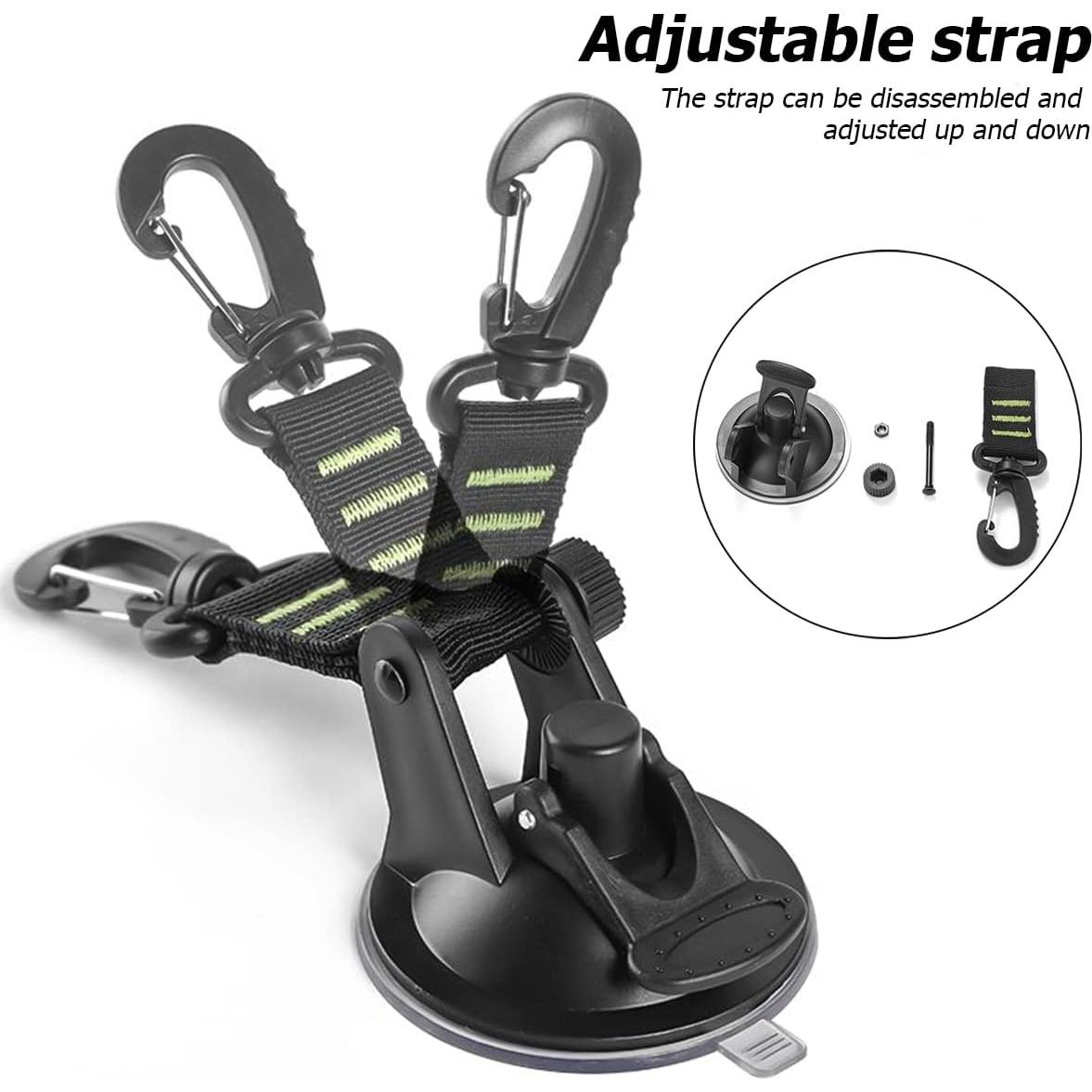 4 Ventosas de Sujeción AICEL para Camping y Coche - Rojo