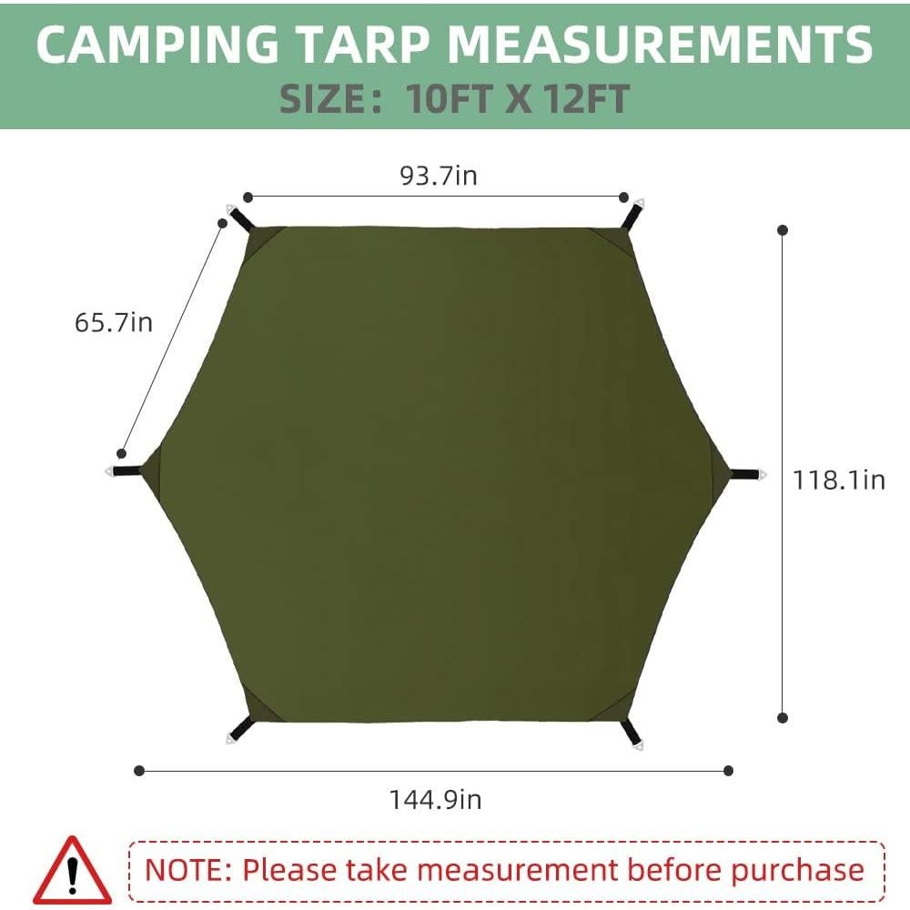 Toldo Hexagonal Impermeable Zenicham 3.66x3.05m UV UPF50+