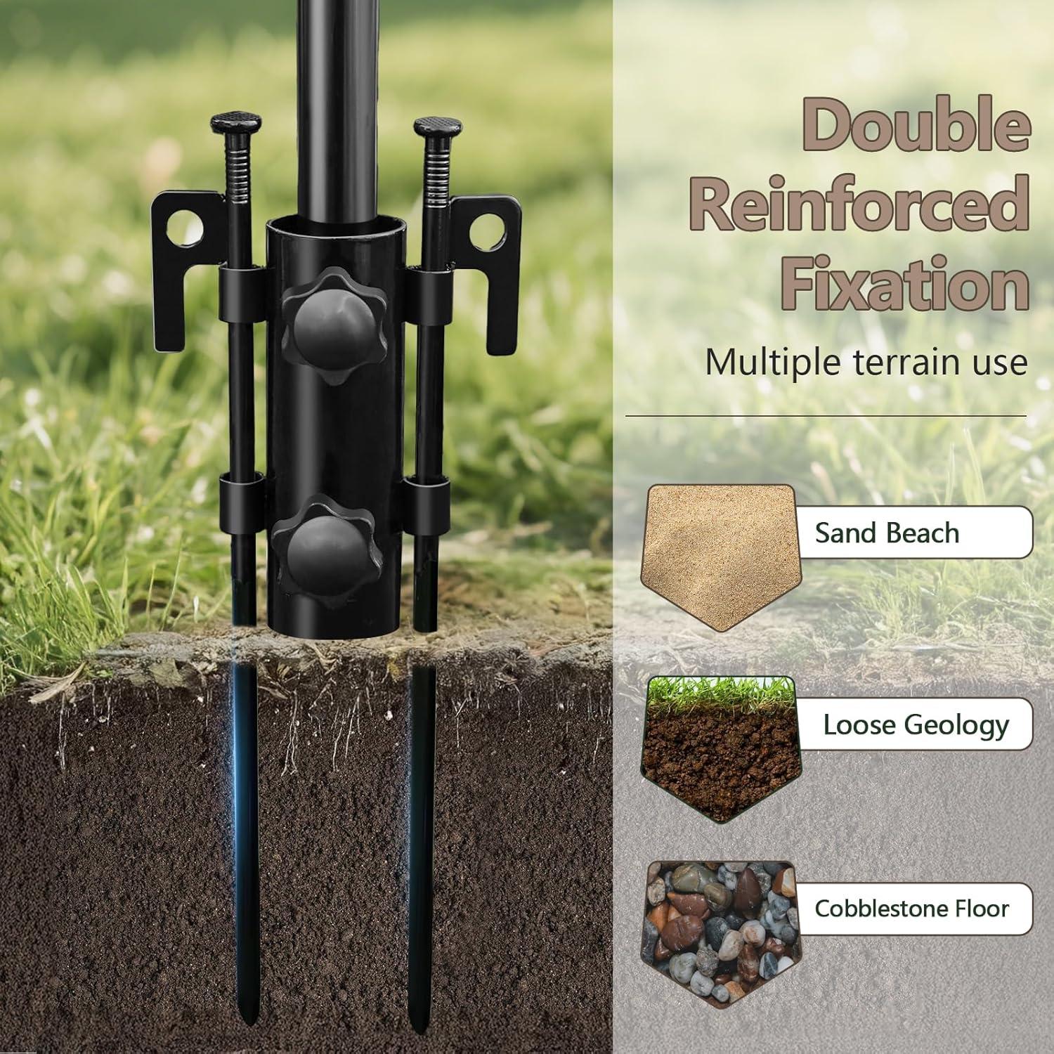 Toldo de Camping HOEYITO 4.57x3.81m Impermeable Anti-UV