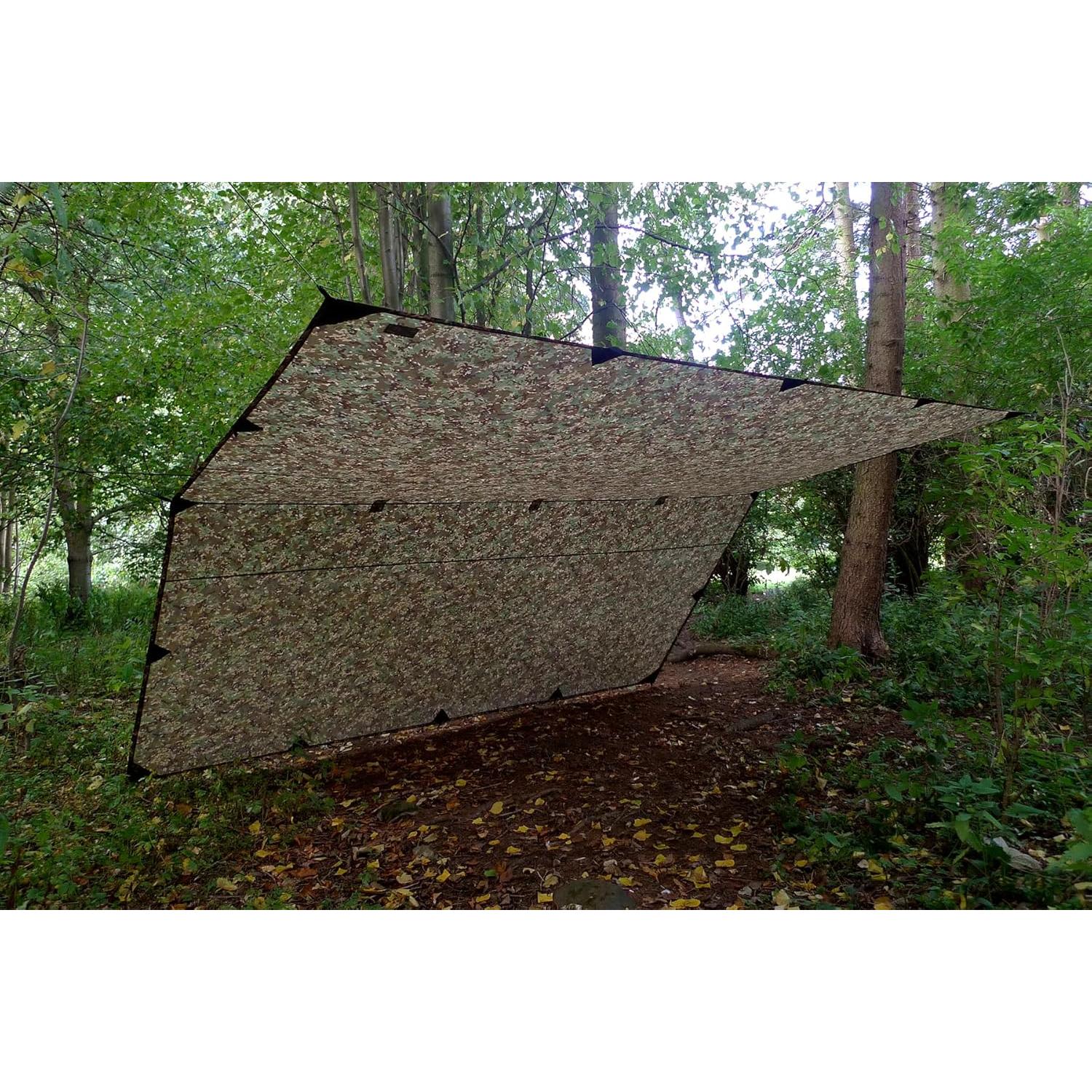 Toldo Cuadrado DD Hammocks 4x4 Camuflaje Impermeable 1.35kg