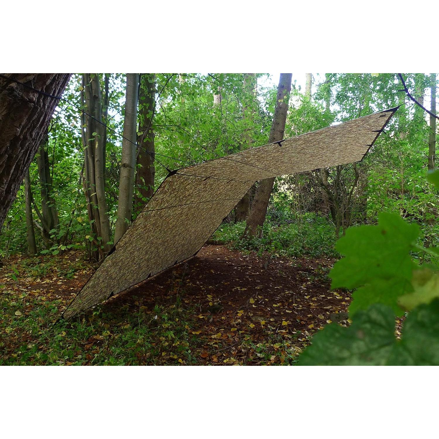 Toldo Cuadrado DD Hammocks 4x4 Camuflaje Impermeable 1.35kg